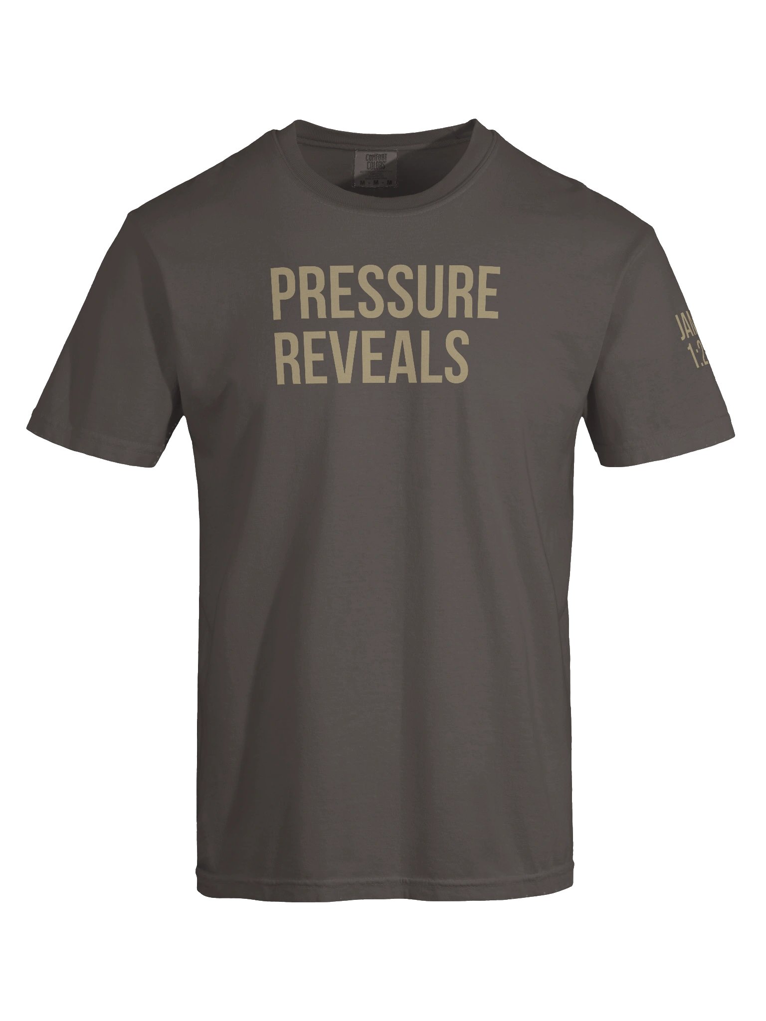 Men's Pressure Reveals Tee - James 1:2-4 product image (1)