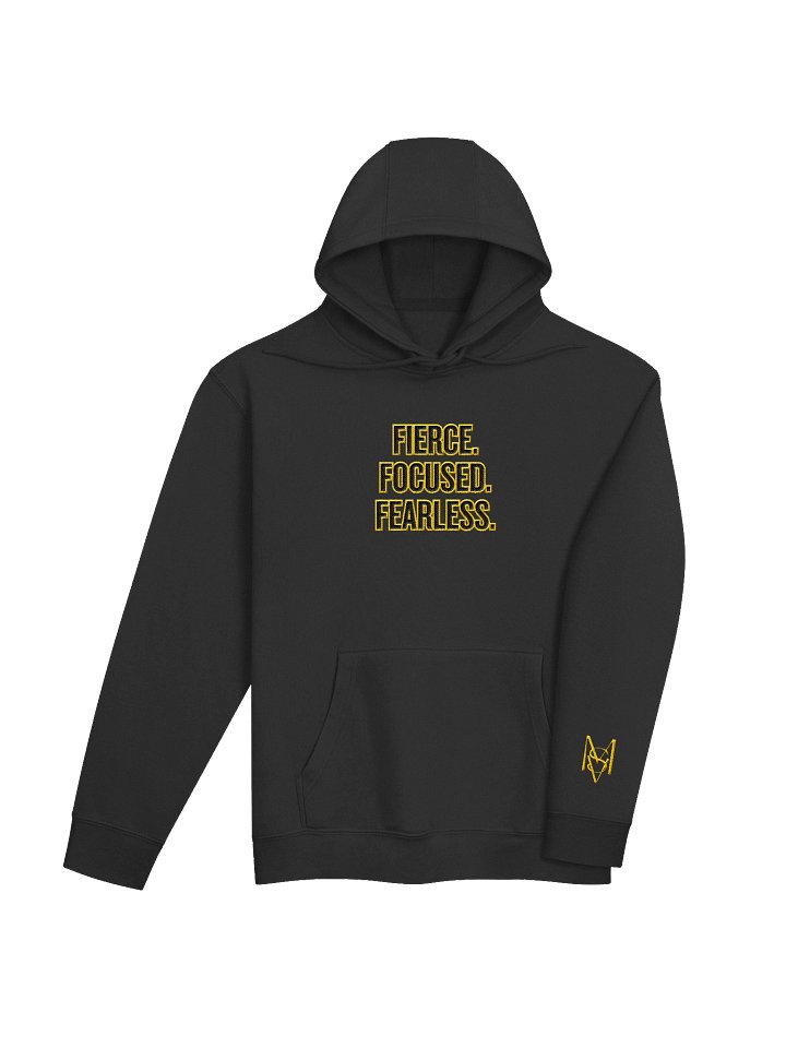 Modern Fierce. Focused. Fearless. Embroidered Hoodie | Team Verga Empowerment Collection product image (1)
