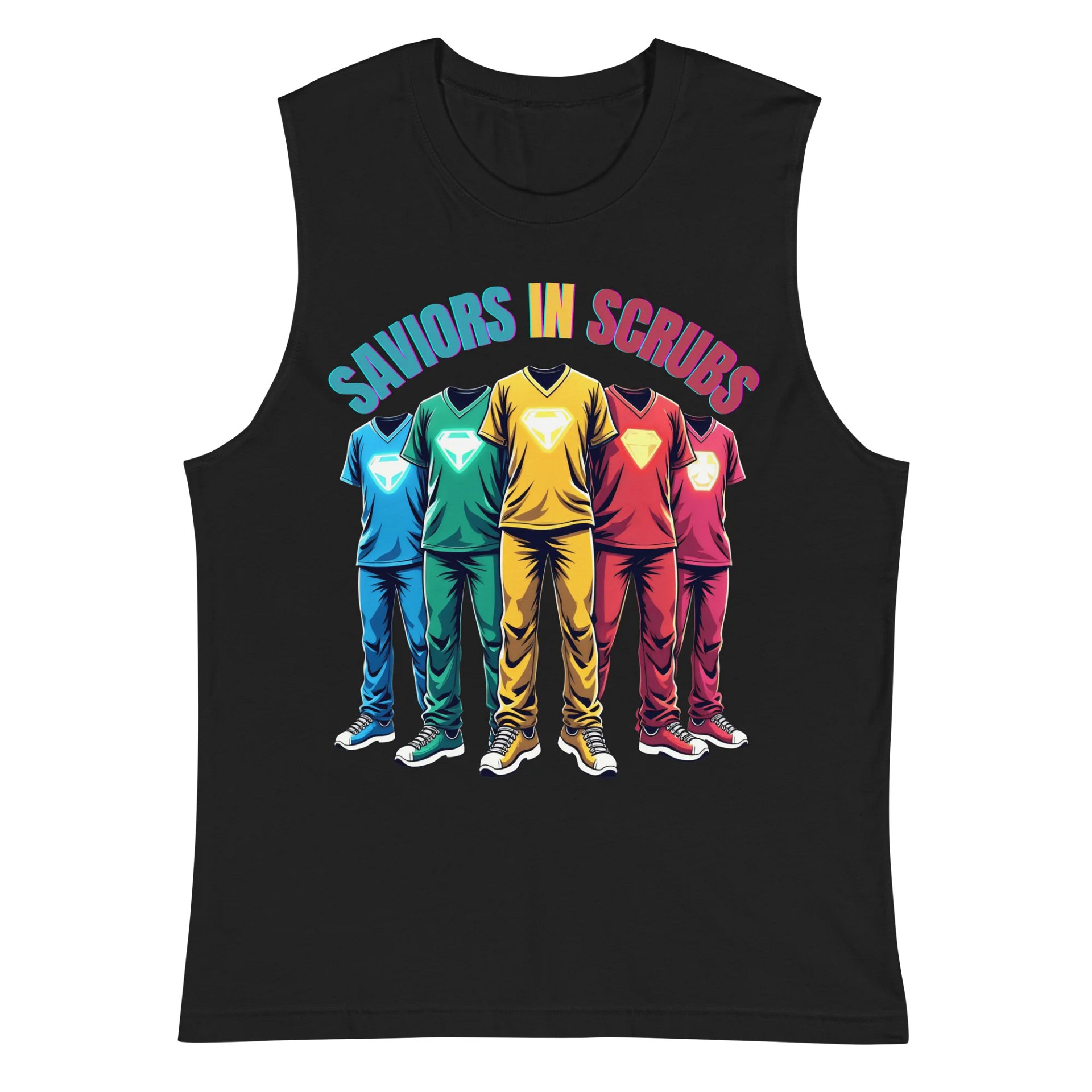 Saviors in Scrubs Emblem Muscle Tank product image (3)