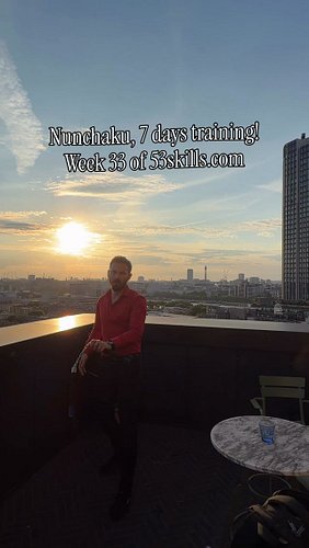 Nunchaku training, 7 days!
Week 33 of 53skills.com