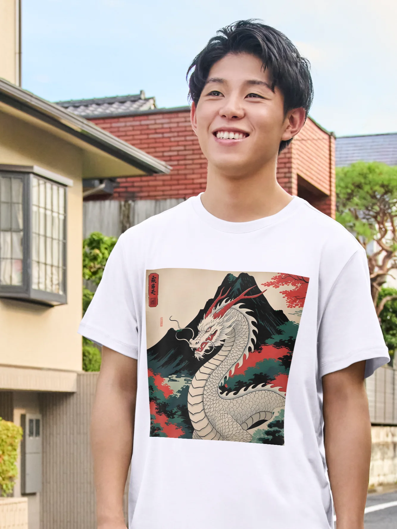 Ryoshin - Shiro no Ryū (White Dragon), Ancient Ryū Collection, T-Shirt, Front Design product image (4)
