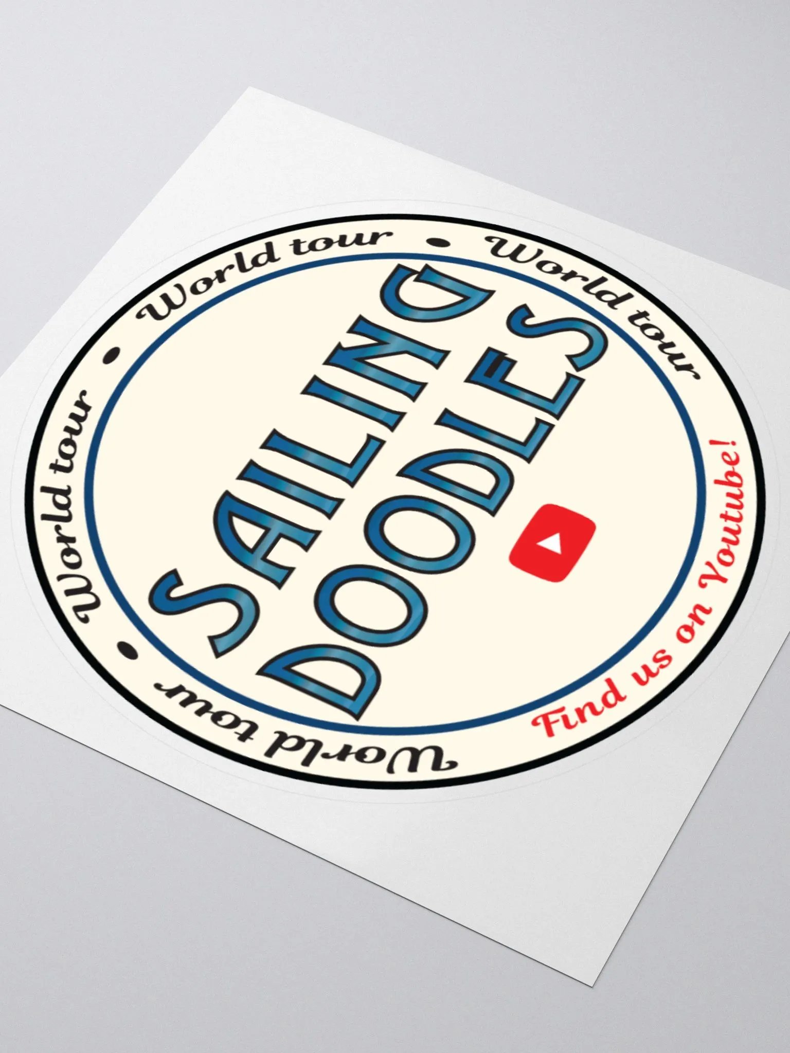 Sailing Doodles Round Sticker product image (9)