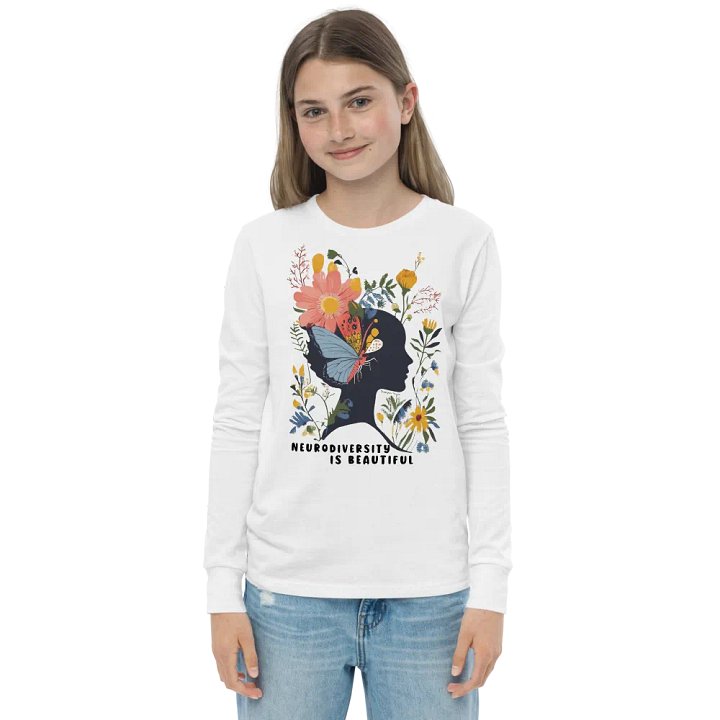 Neurodiversity Is Beautiful Long Sleeve Youth T-shirt product image (7)