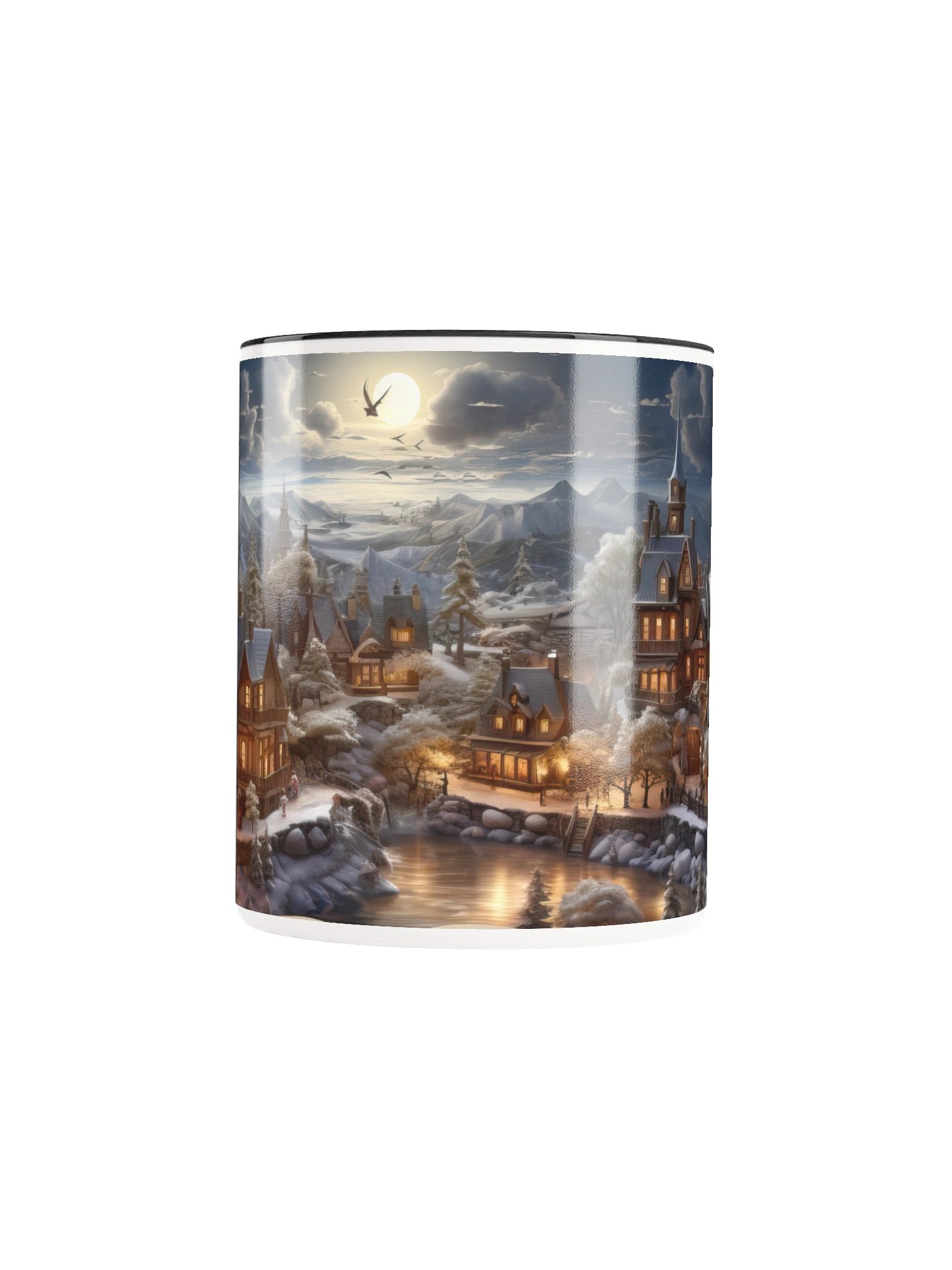 Christmas Moonlit Lakeside Storybook Village Mug product image (9)