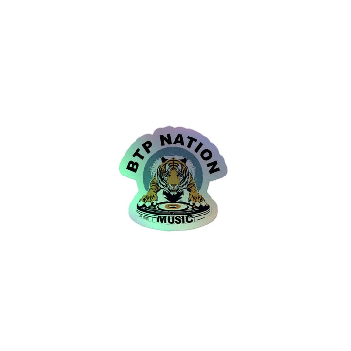 Tiger Turntable Holographic Sticker Sheet product image (1)