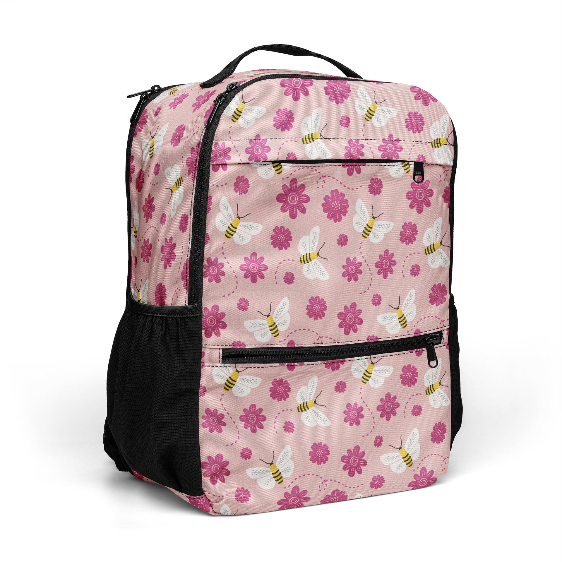 Little Pink Bees Utility Backpack product image (7)