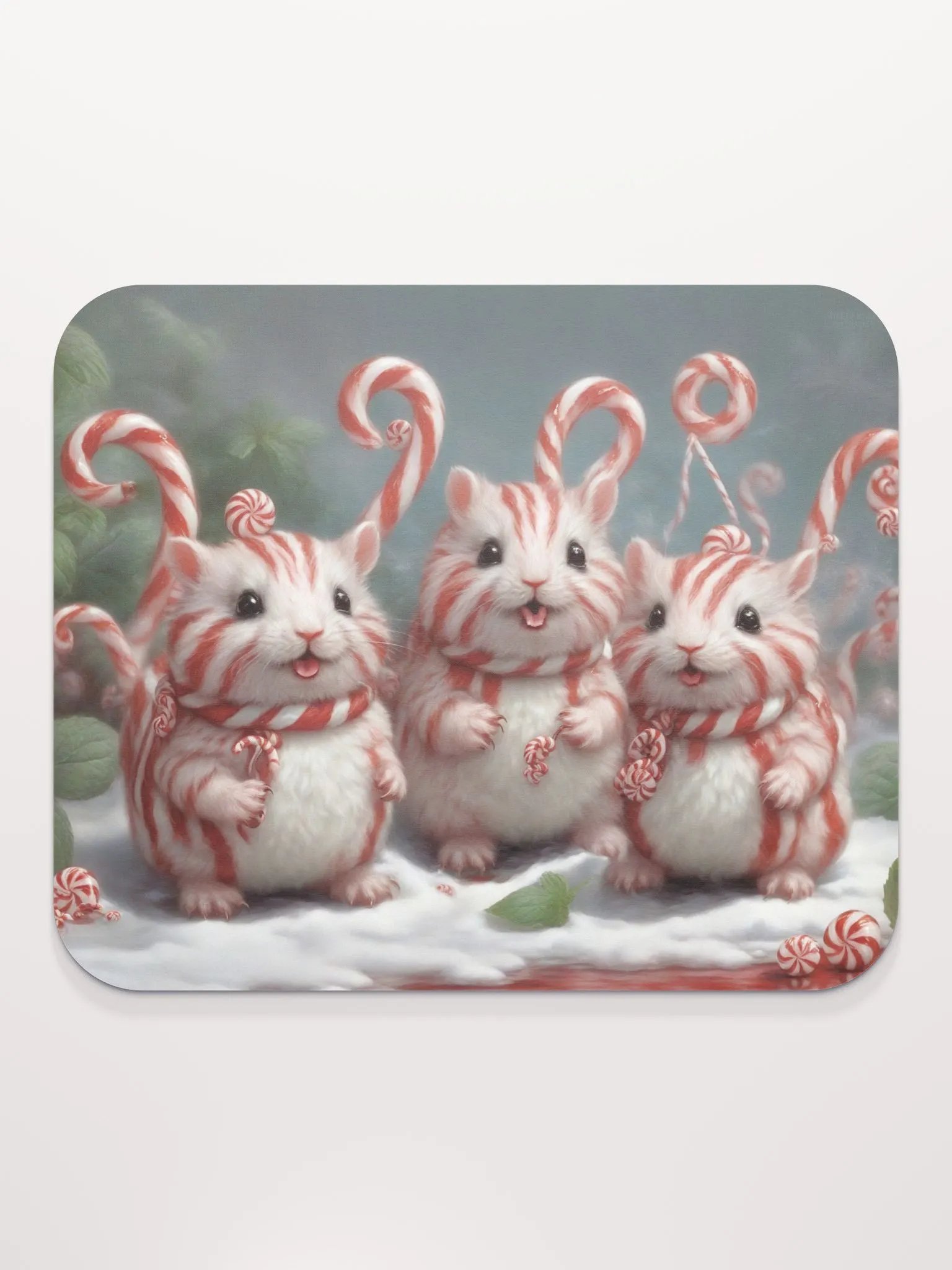 Candy Cane Critter Mouse Pad product image (2)