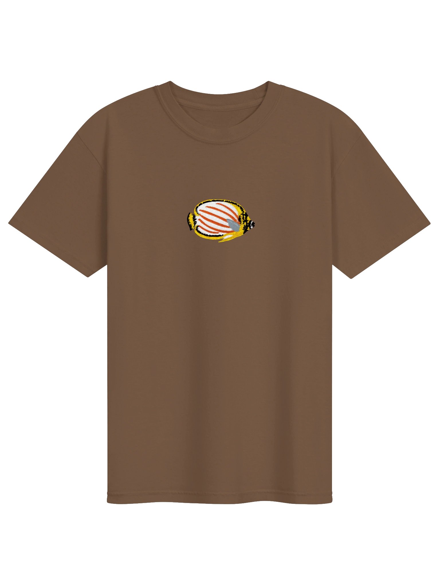 Ornate Butterflyfish Embroidered Shirt | Reef Aquarium Fish Embroidery Tee | Saltwater Marine Fish Apparel product image (5)