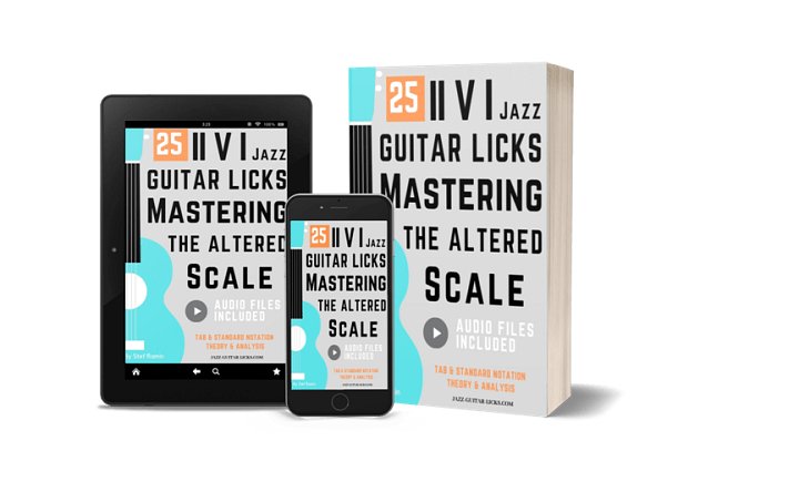 25 Altered Jazz Guitar Licks - PDF ebook Method With Audio product image (2)