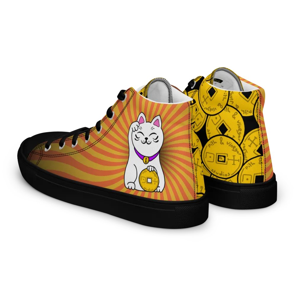 Maneki neko womans high tops product image (6)