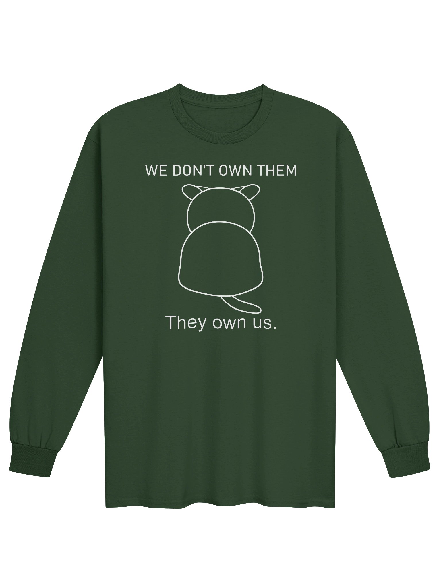 Cats Own Poeple - Unisex Adult Long Sleeve T-shirt product image (1)