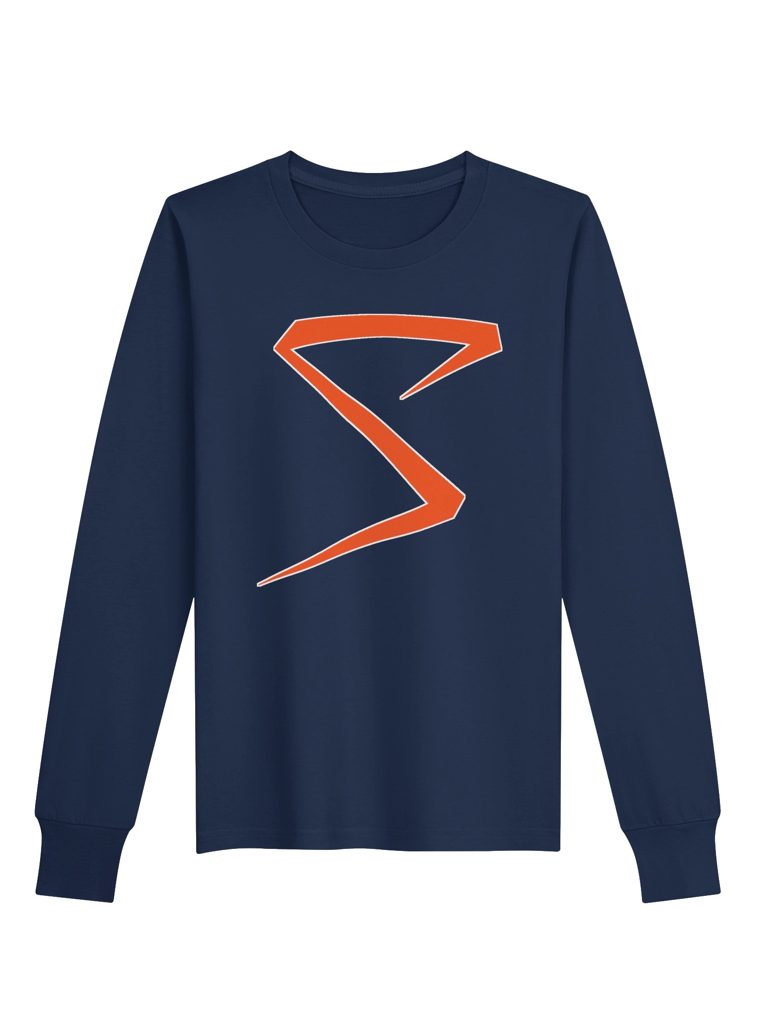 Midwest Sluggers S-Logo Navy Youth Long Sleeve Tee product image (1)