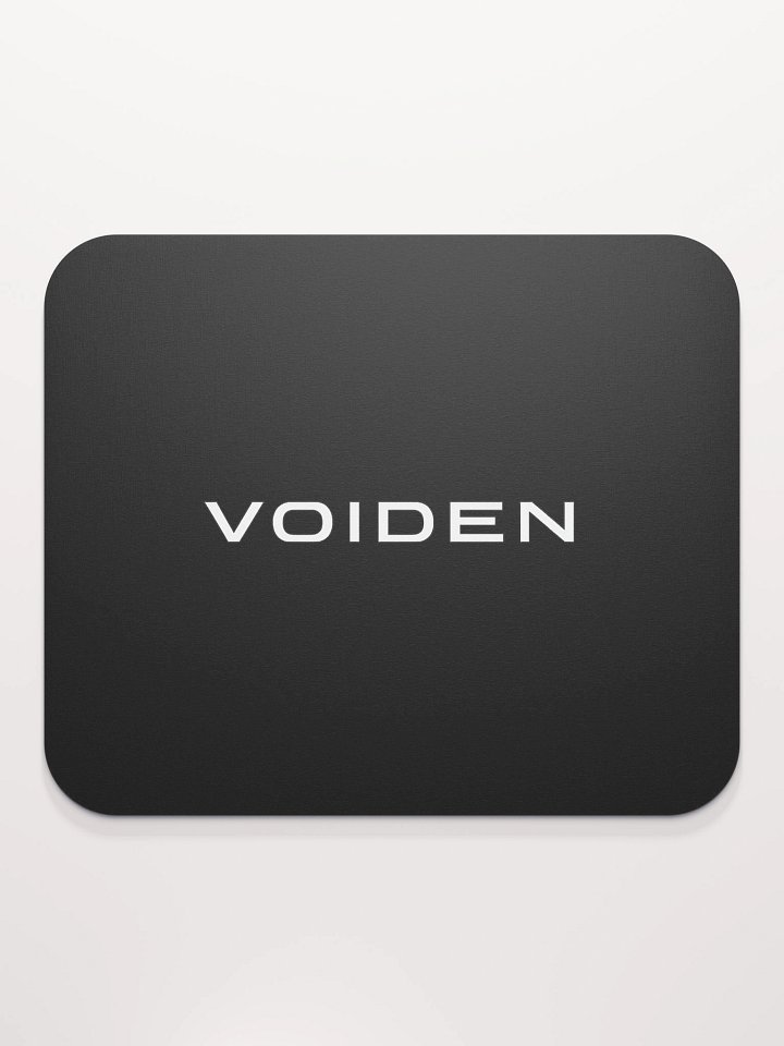 VOIDEN // Classic Mouse Pad – Center Logo (Black) product image (2)