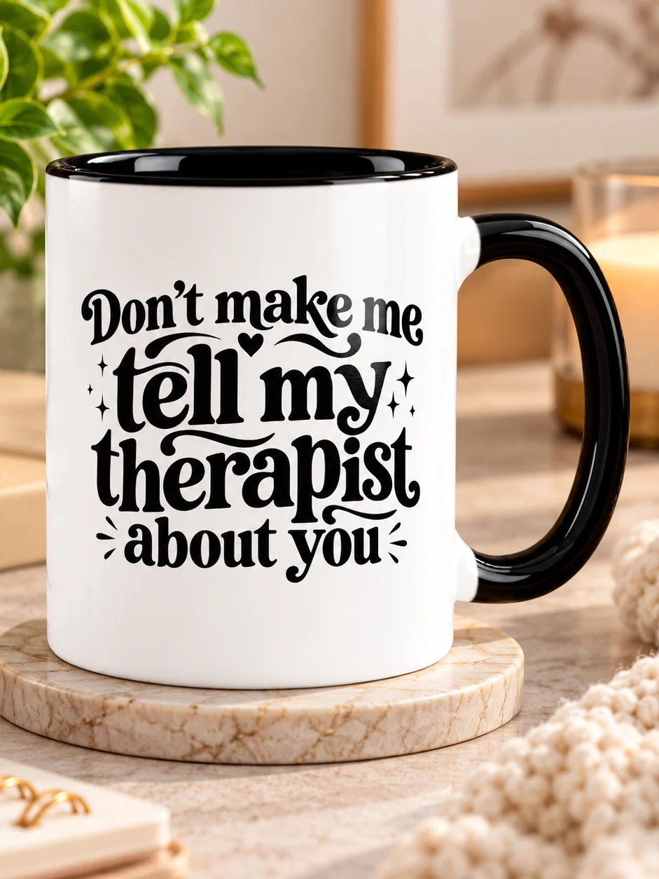 Don't Make Me Tell My Therapist About You Ceramic Mug product image (1)