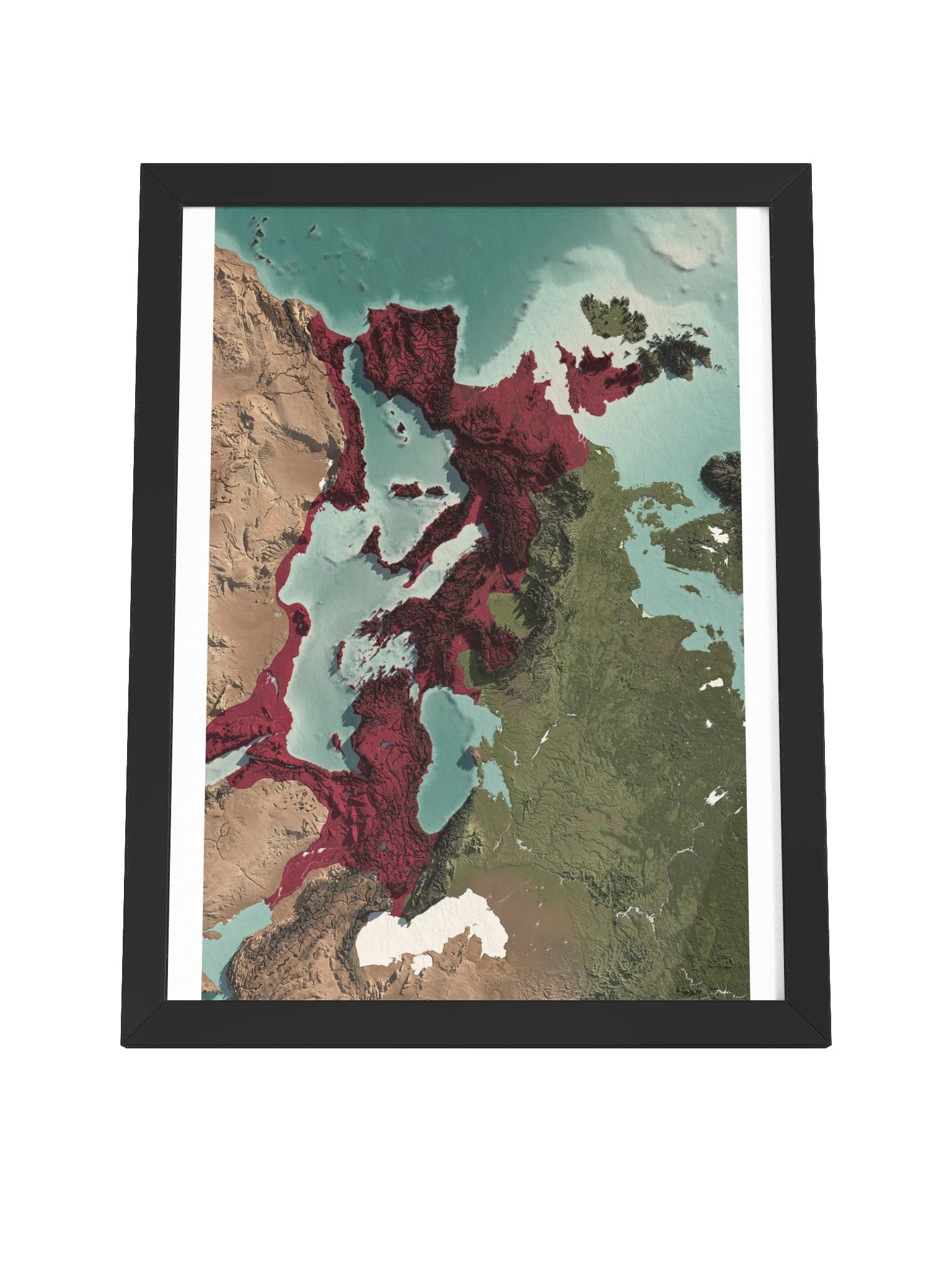 The Roman Empire - 117 AD - Panoramic Framed Map product image (34)