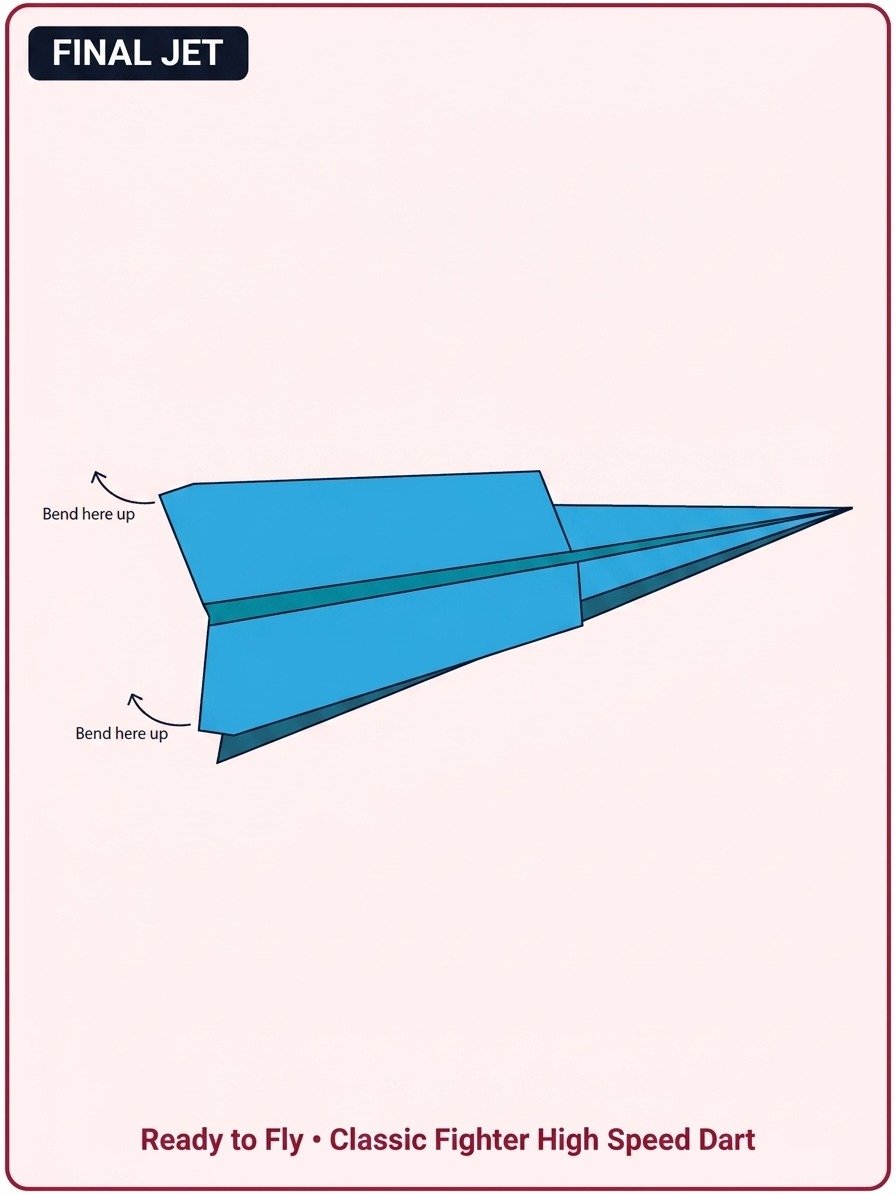 TriKdanG Classic Fighter – Printable Paper Airplane Folding Instructions product image (1)
