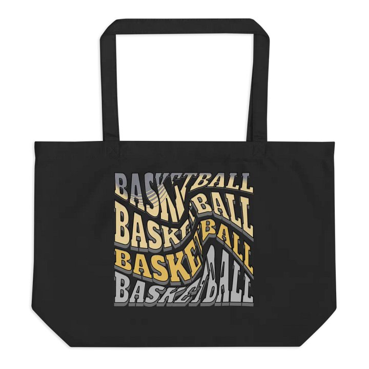 Mess Swirl Basketball Dynamic Typography Tote product image (1)