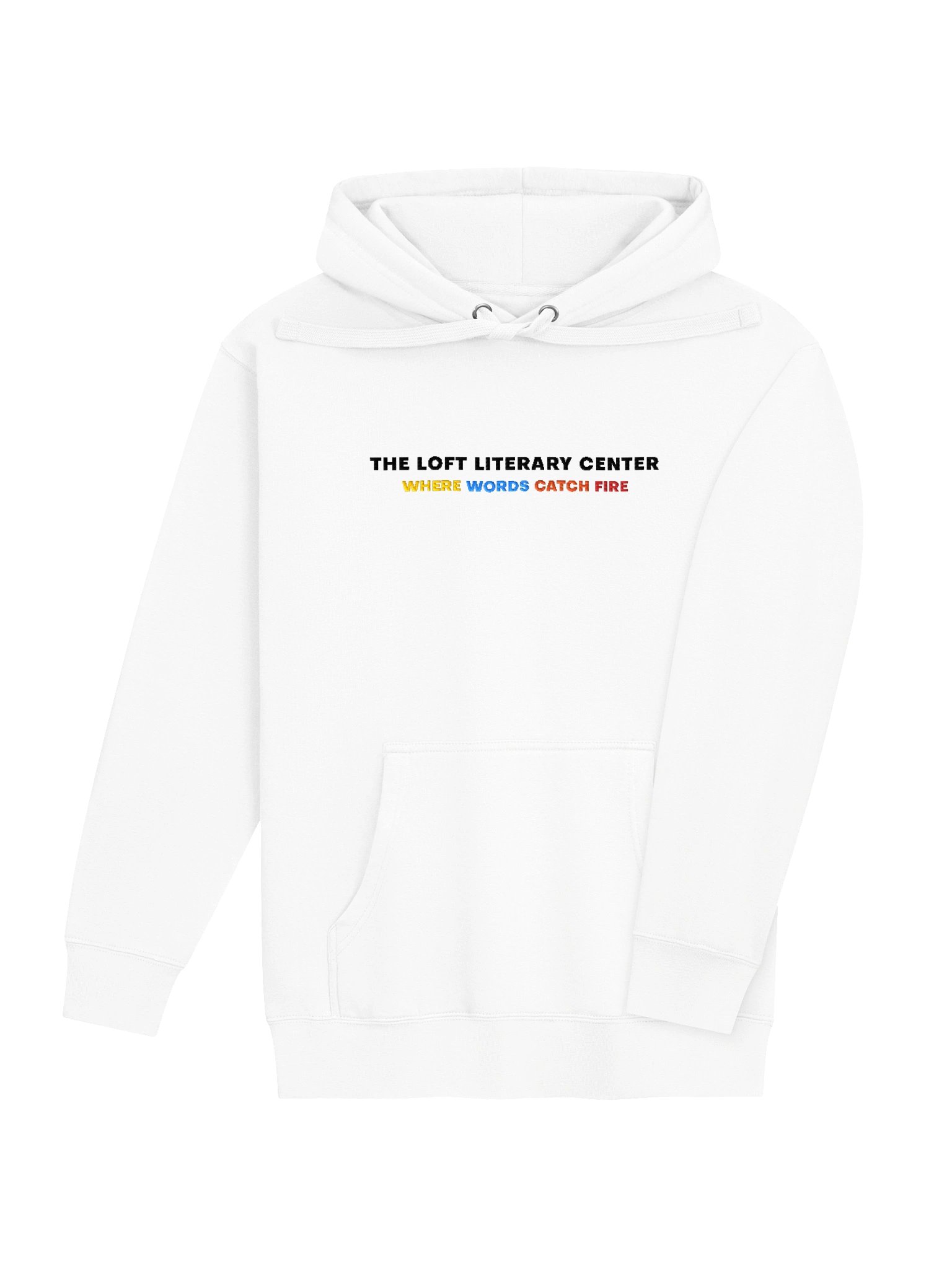Where Words Catch Fire Hoodie Sweatshirt (White, Version 2) product image (8)
