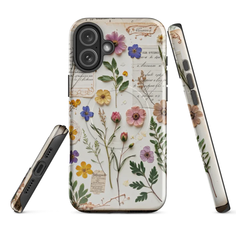 Vintage Botanical Journal Collage iPhone® Case Mag Safe product image (3)