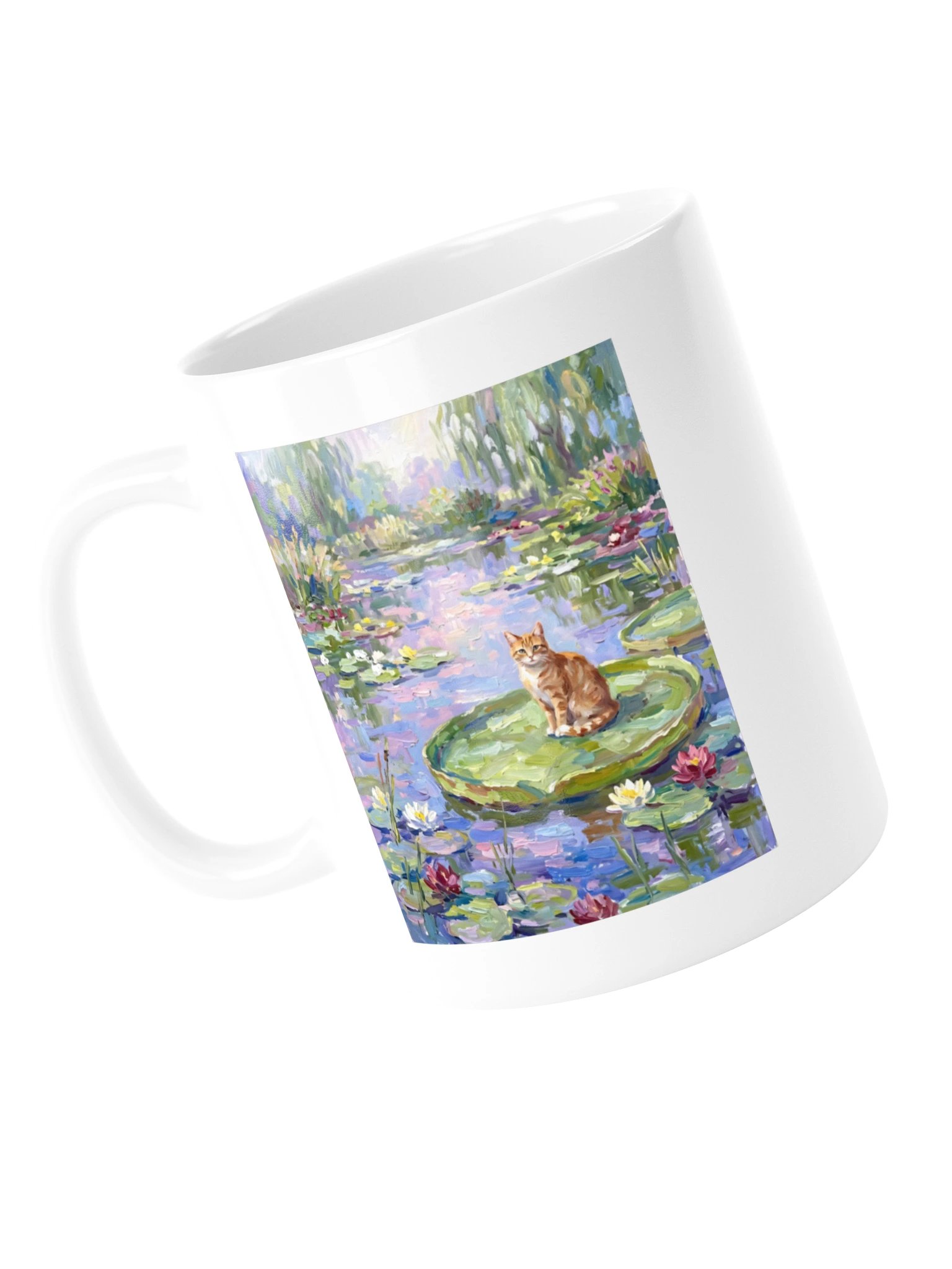 Water Lilies Cat Mug product image (5)