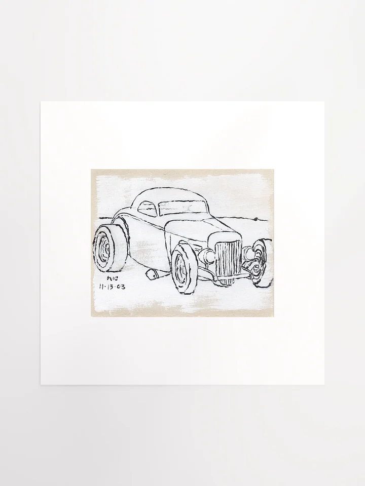 White Hotrod #4 Print product image (2)