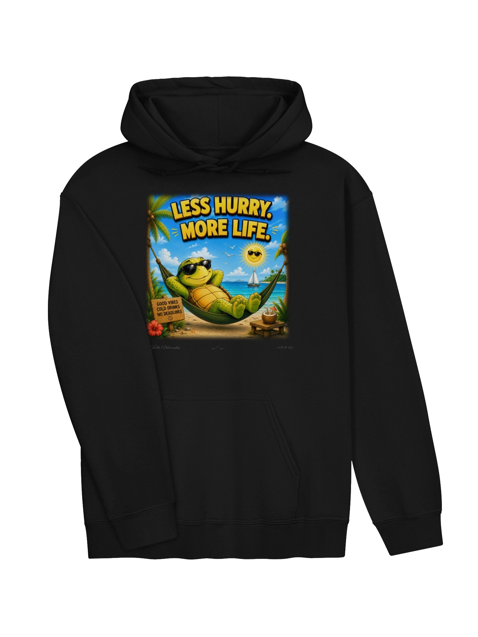 LESS HURRY. MORE LIFE. — Gildan 18500 Classic Hoodie product image (6)