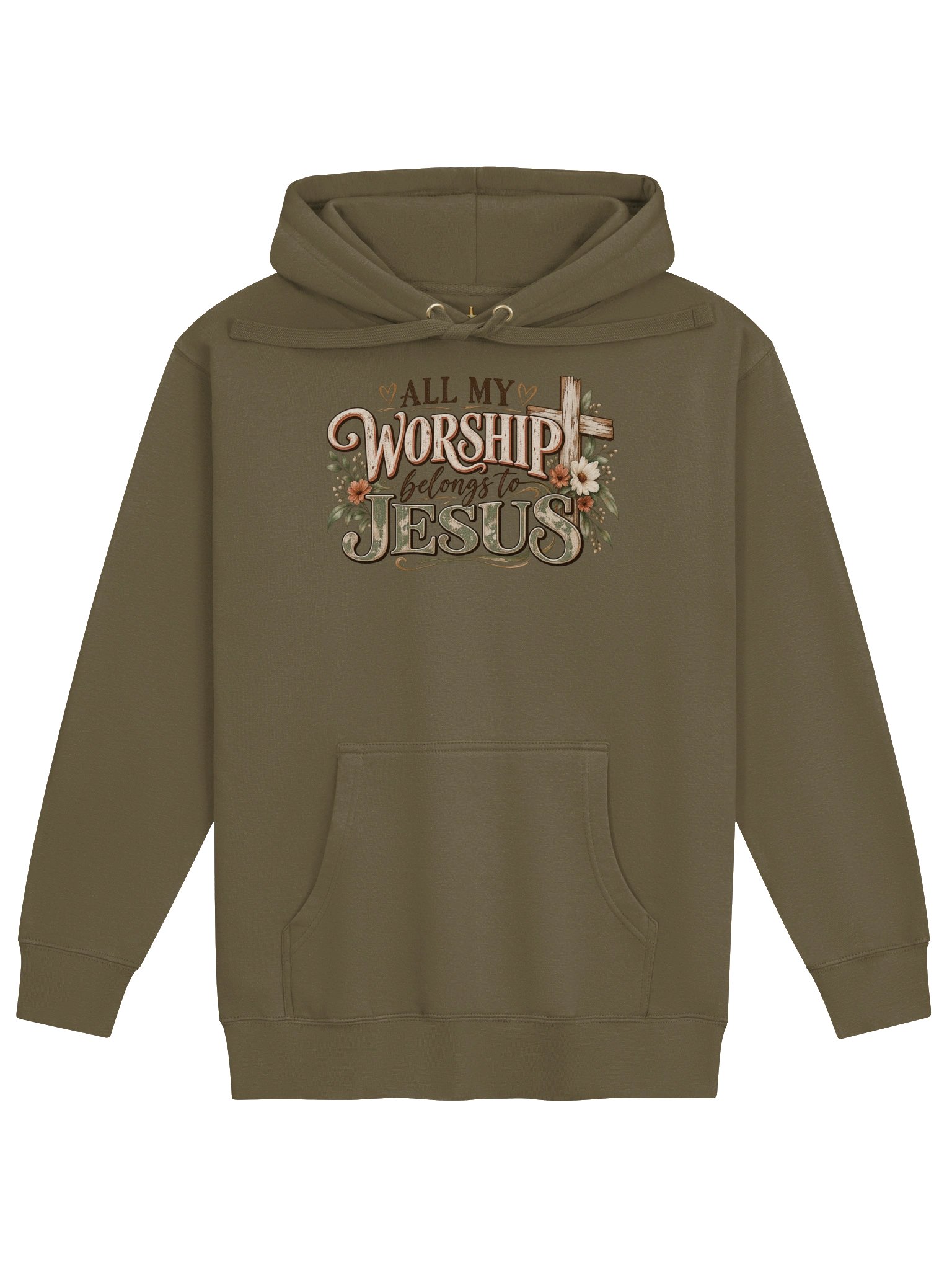 All My Worship Belongs to Jesus Christian Hoodie product image (4)