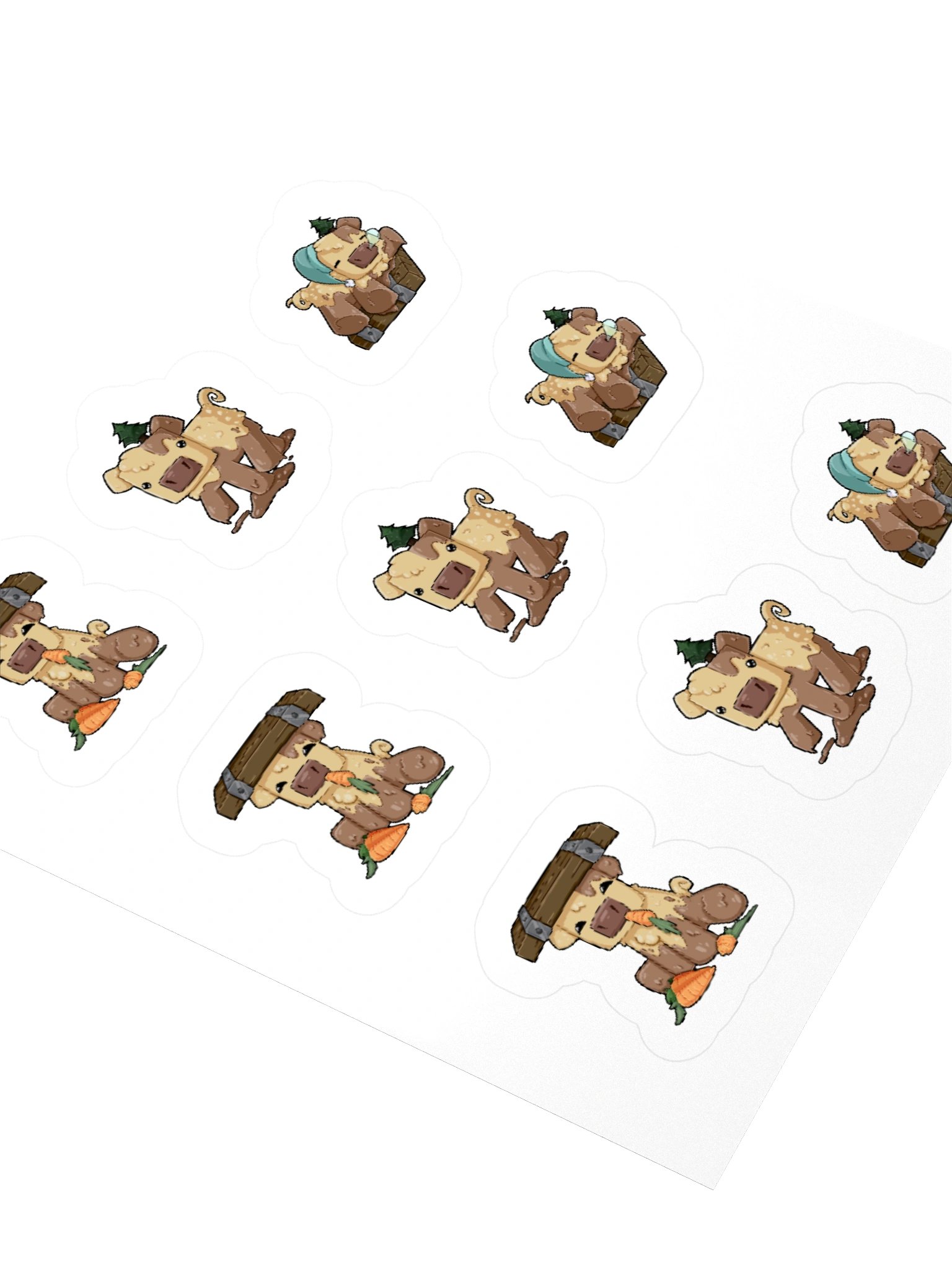 Floor Pig Variety Sheet - x9 stickers product image (8)