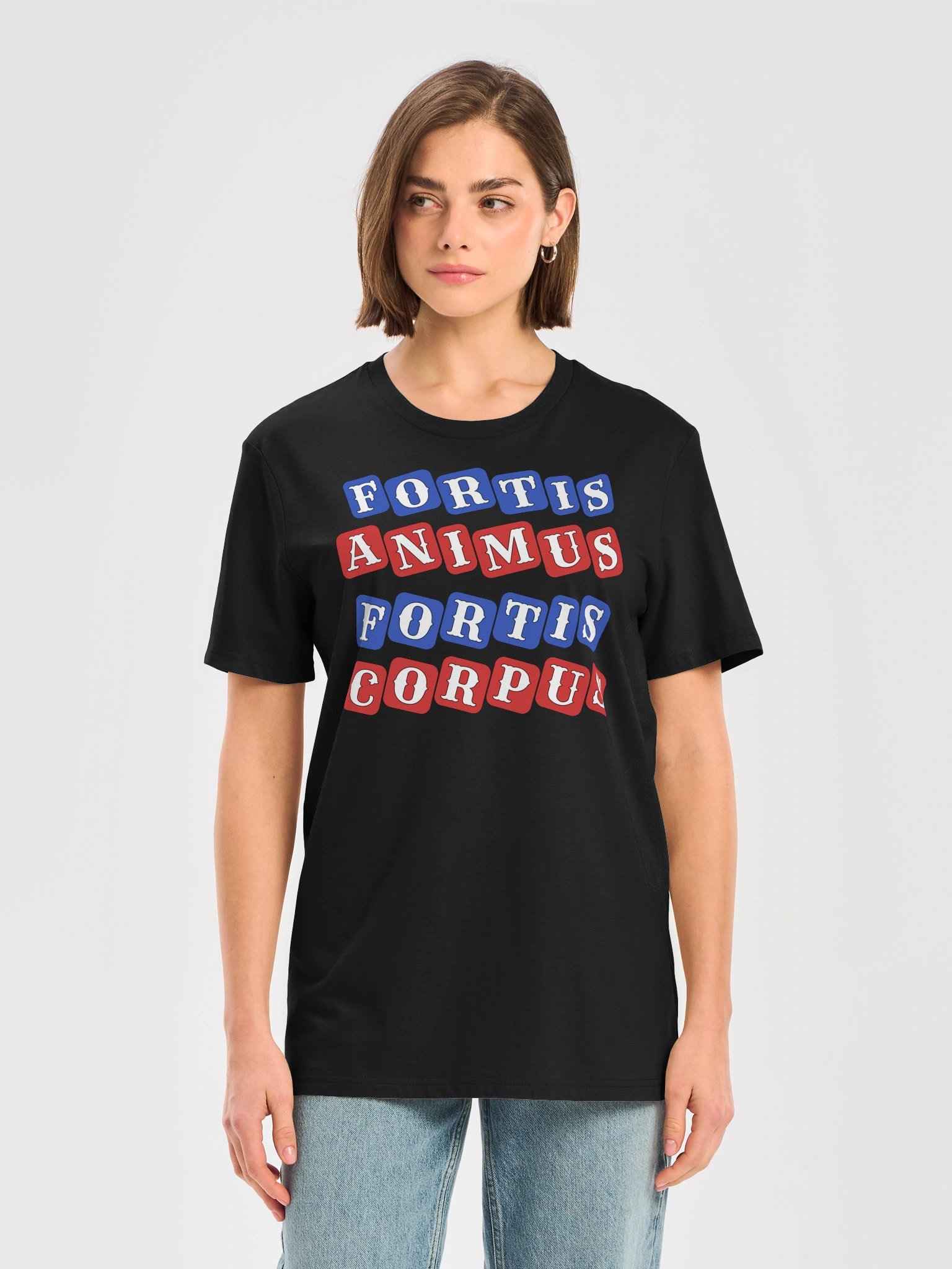 Strong Mind Strong Body In Latin Unisex Organic Cotton Graphic T-shirt product image (2)