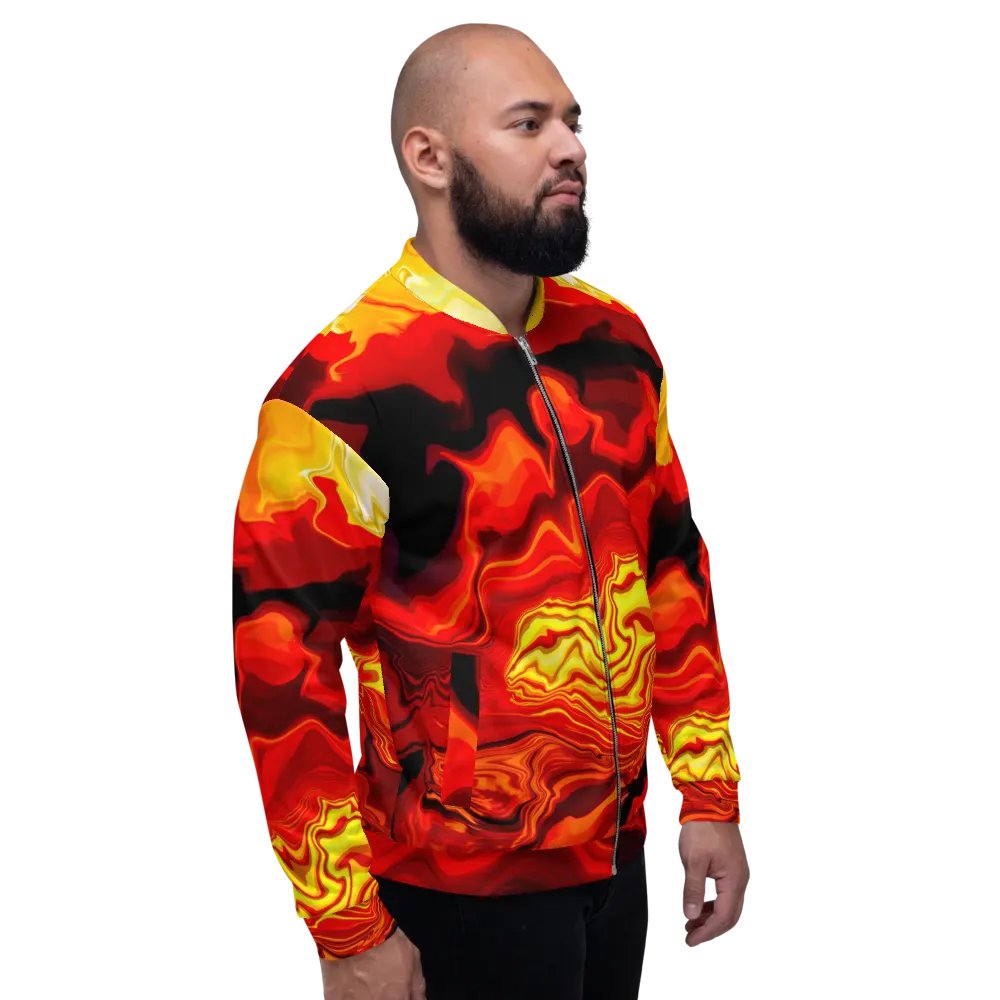 Fiery art effect Bomber jacket - Unisex product image (4)