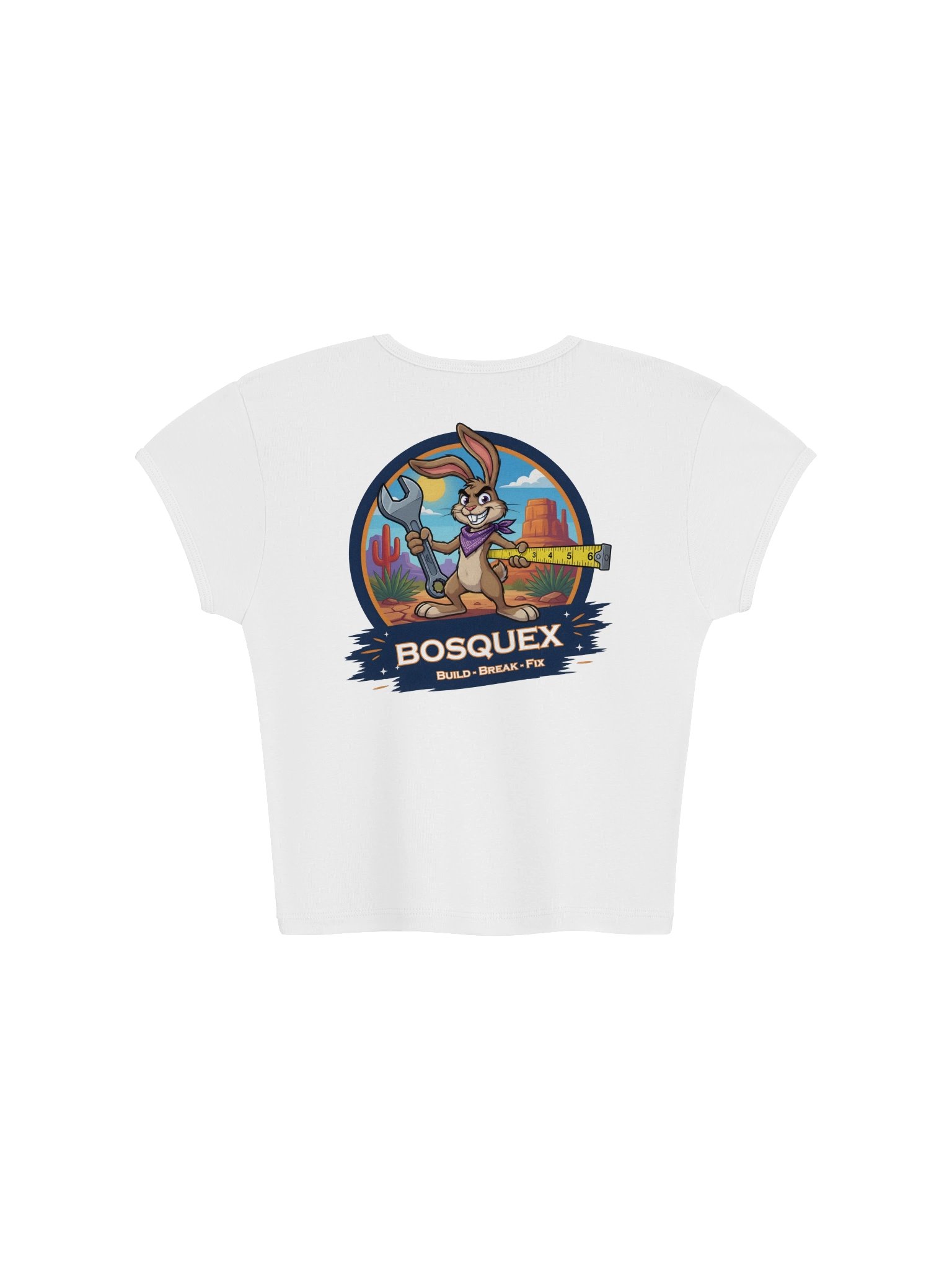 Bosquex - Womens Ribbed Baby Tee Crop Top product image (4)