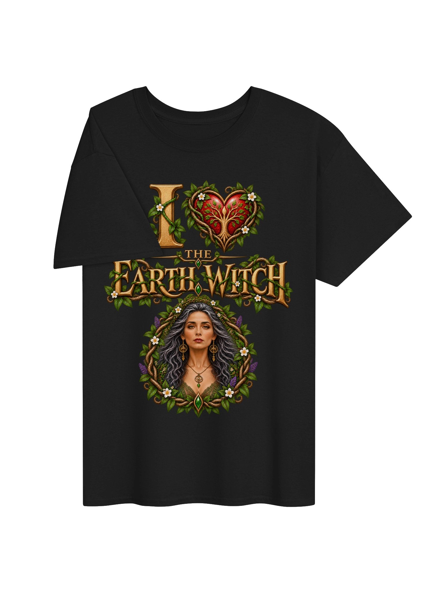 I Love The Earth Witch - Unisex Gildan Heavyweight 100% Cotton T-Shirt product image (3)