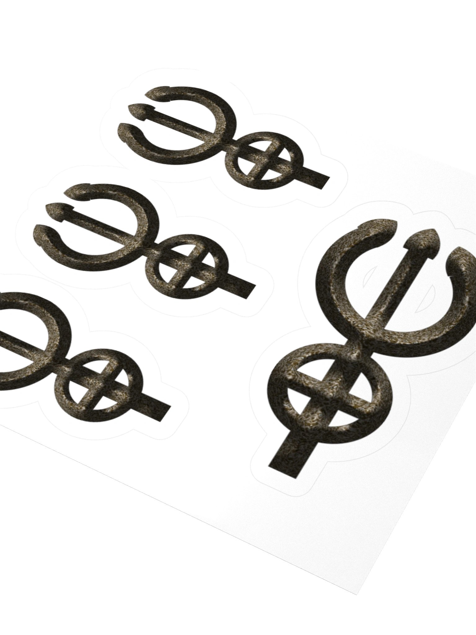 Trident Symbol Kiss-Cut Stickers product image (3)