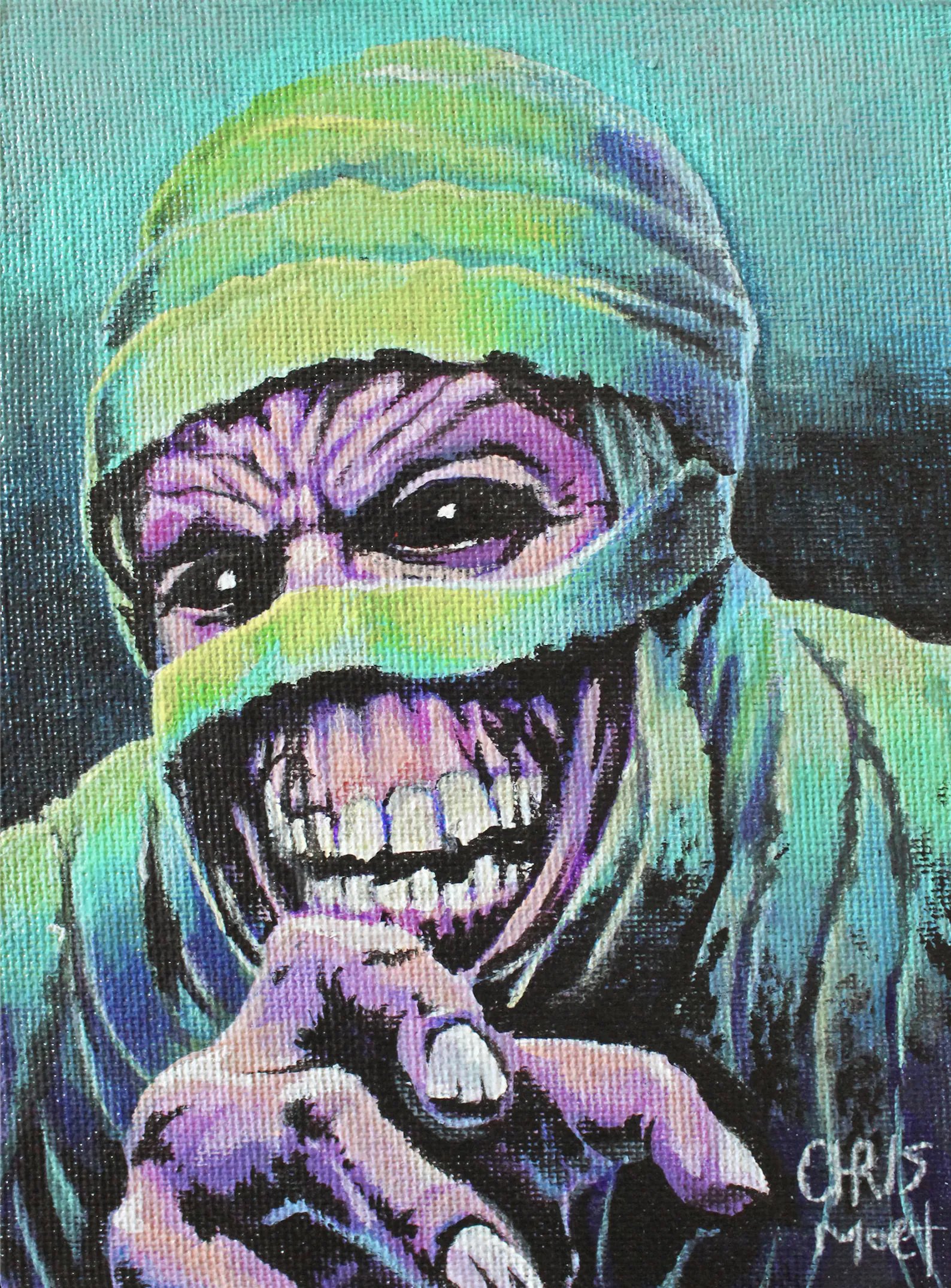 Mummy Acrylic Painting on Canvas Board (Canada Only) product image (1)