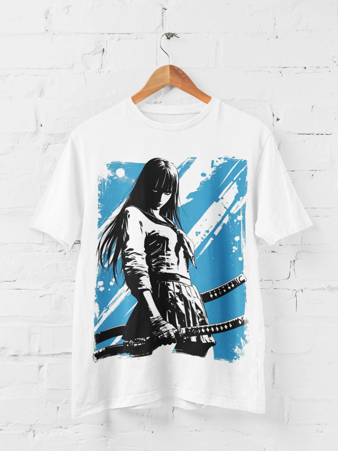 Samurai School Girl Anime Style Tee product image (1)