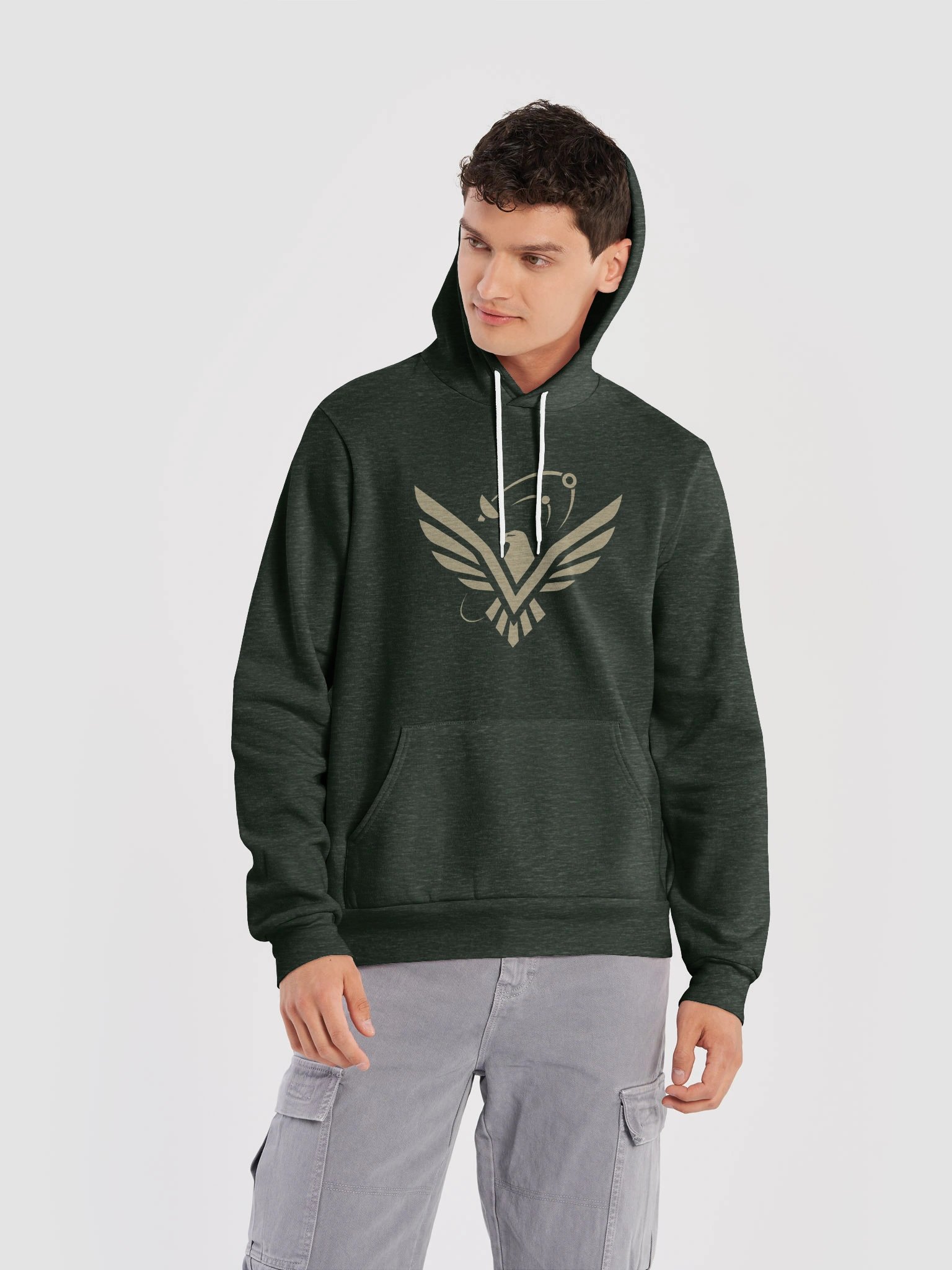 VV SuperSoft Hoodie v2 [Contest Logo] in Heather Forest Green product image (11)