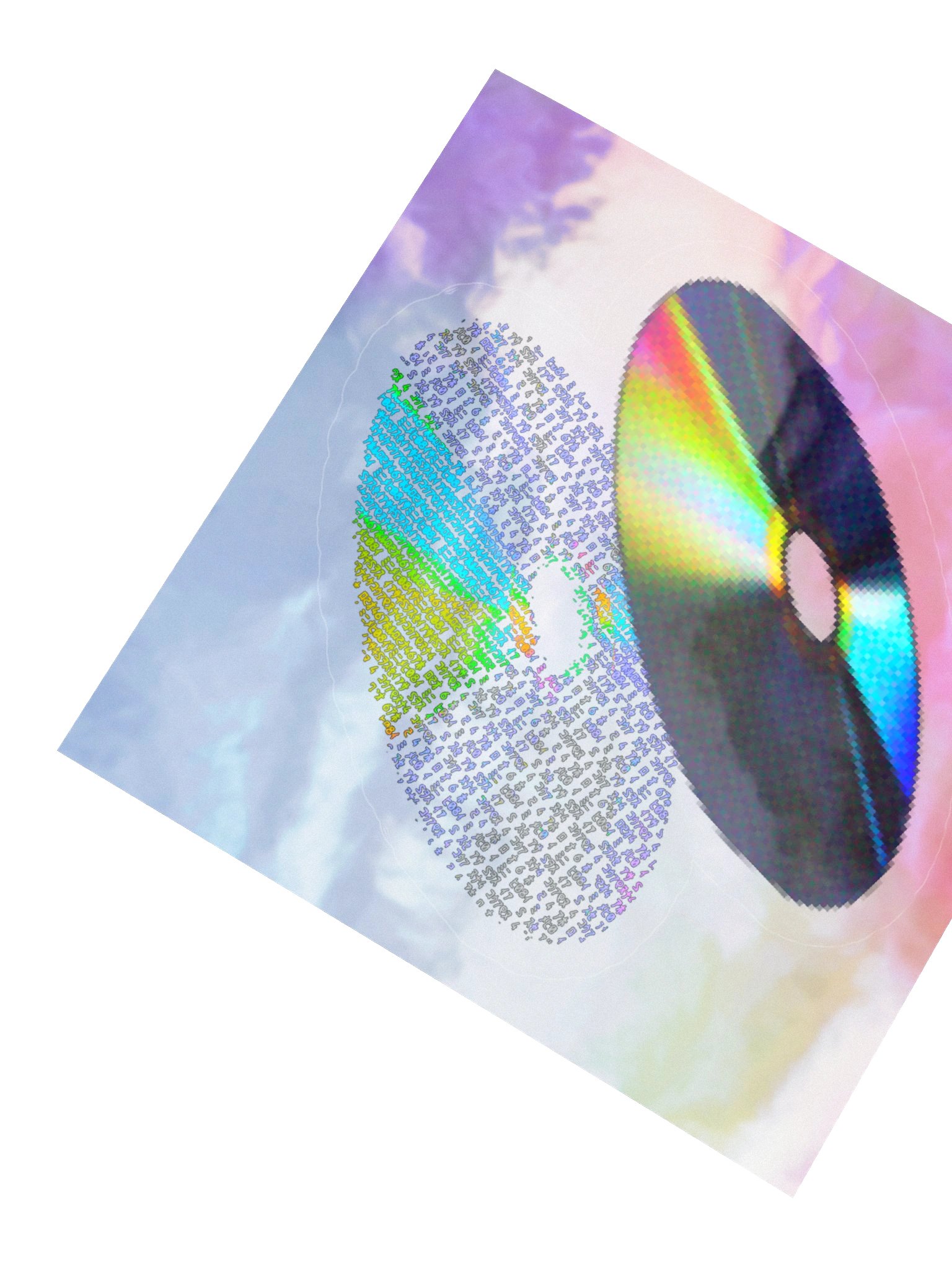 Retro Holographic CD (Sticker) product image (4)