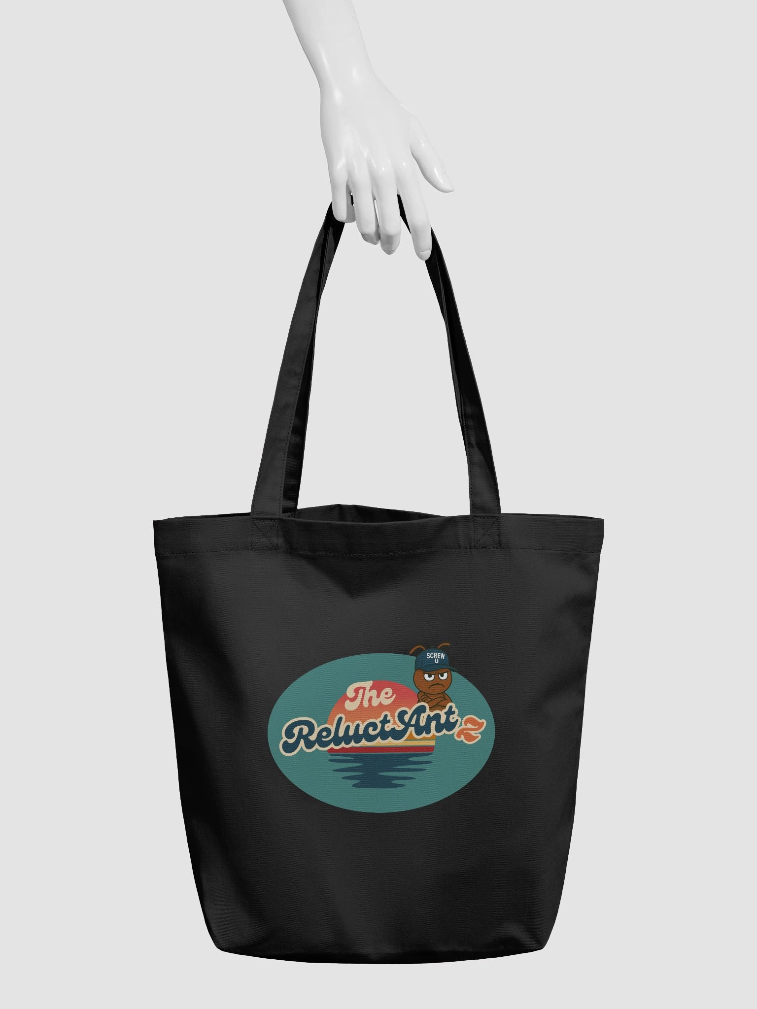 Screw U Tote Bag by The ReluctAntz - Black product image (3)