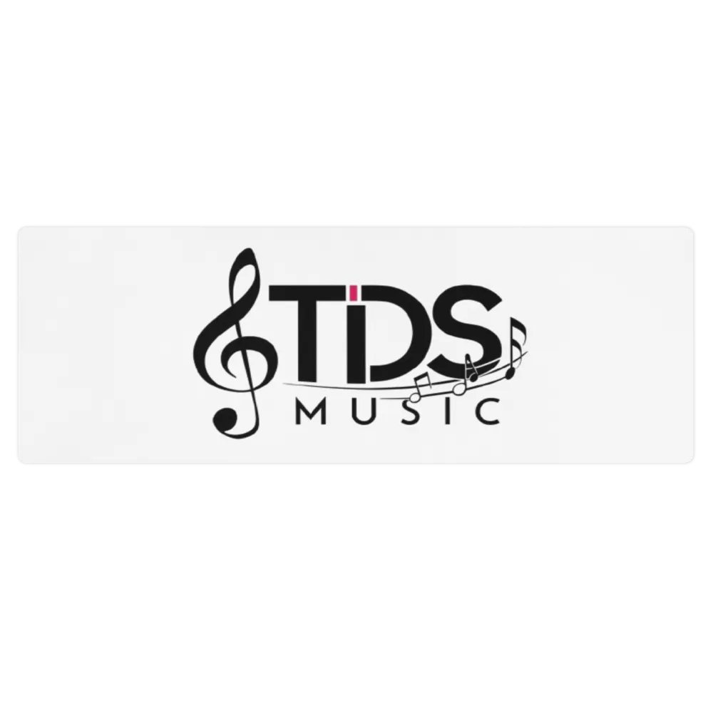 TDS Music White Rubber Yoga Mat with Unique Design - 24x68 inches product image (3)