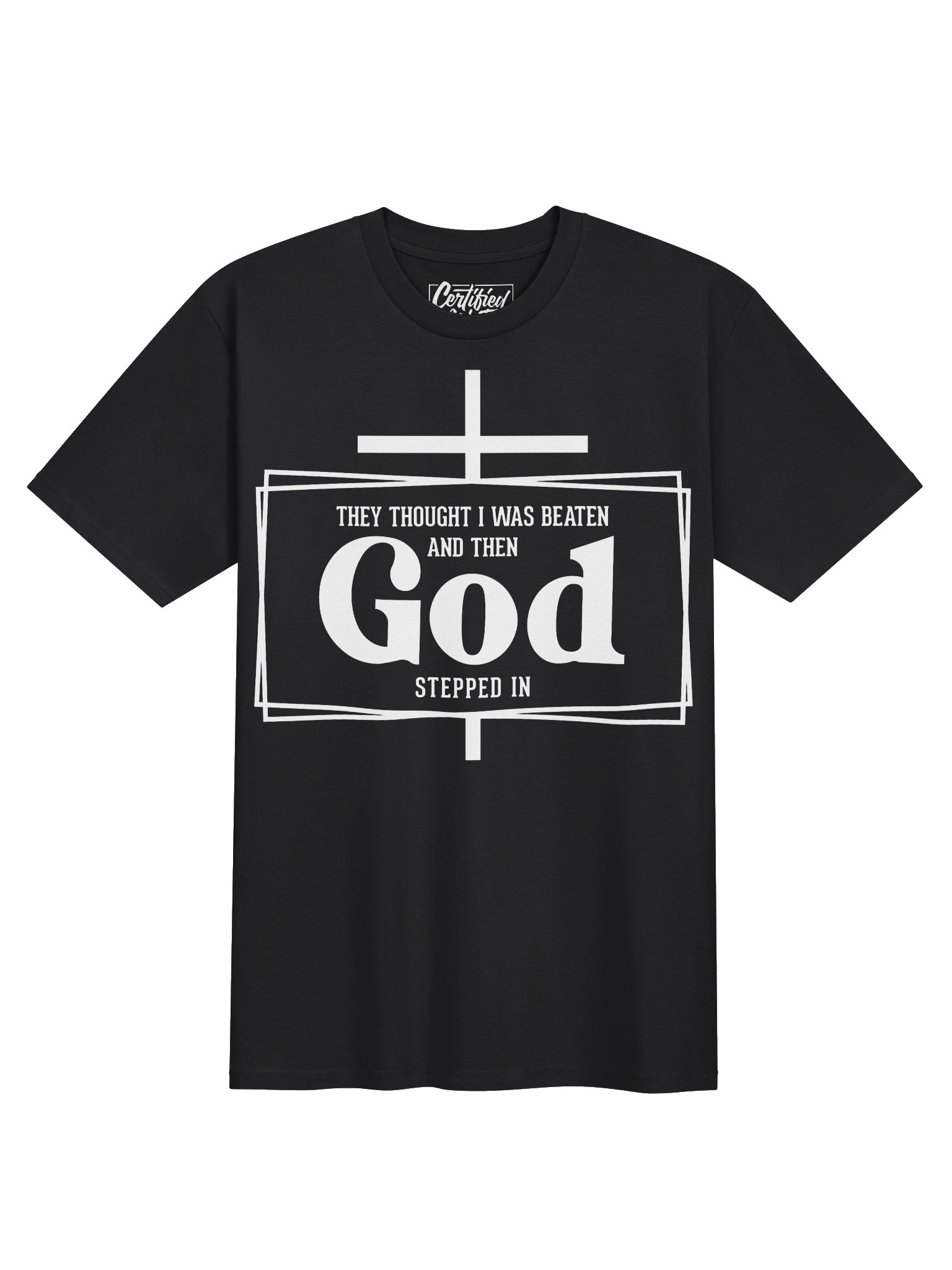 CBF - GOD STEPPED IN TEE product image (1)