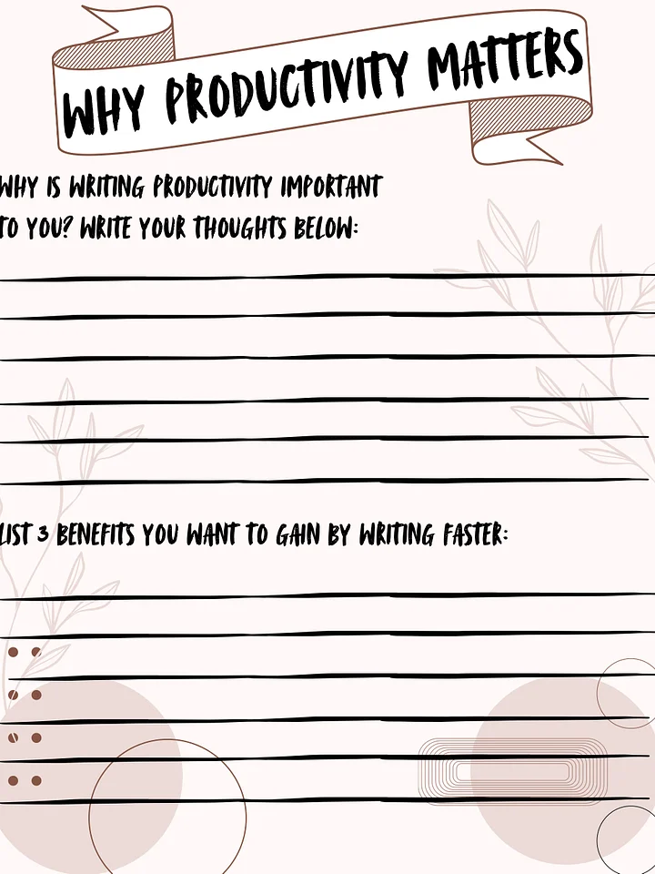 Productivity & Goal-Setting for Authors product image (1)