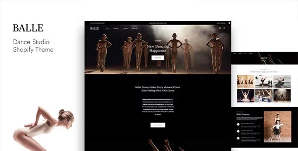 Balle - Theme Shopify for courses, classes and dance studios product image (1)