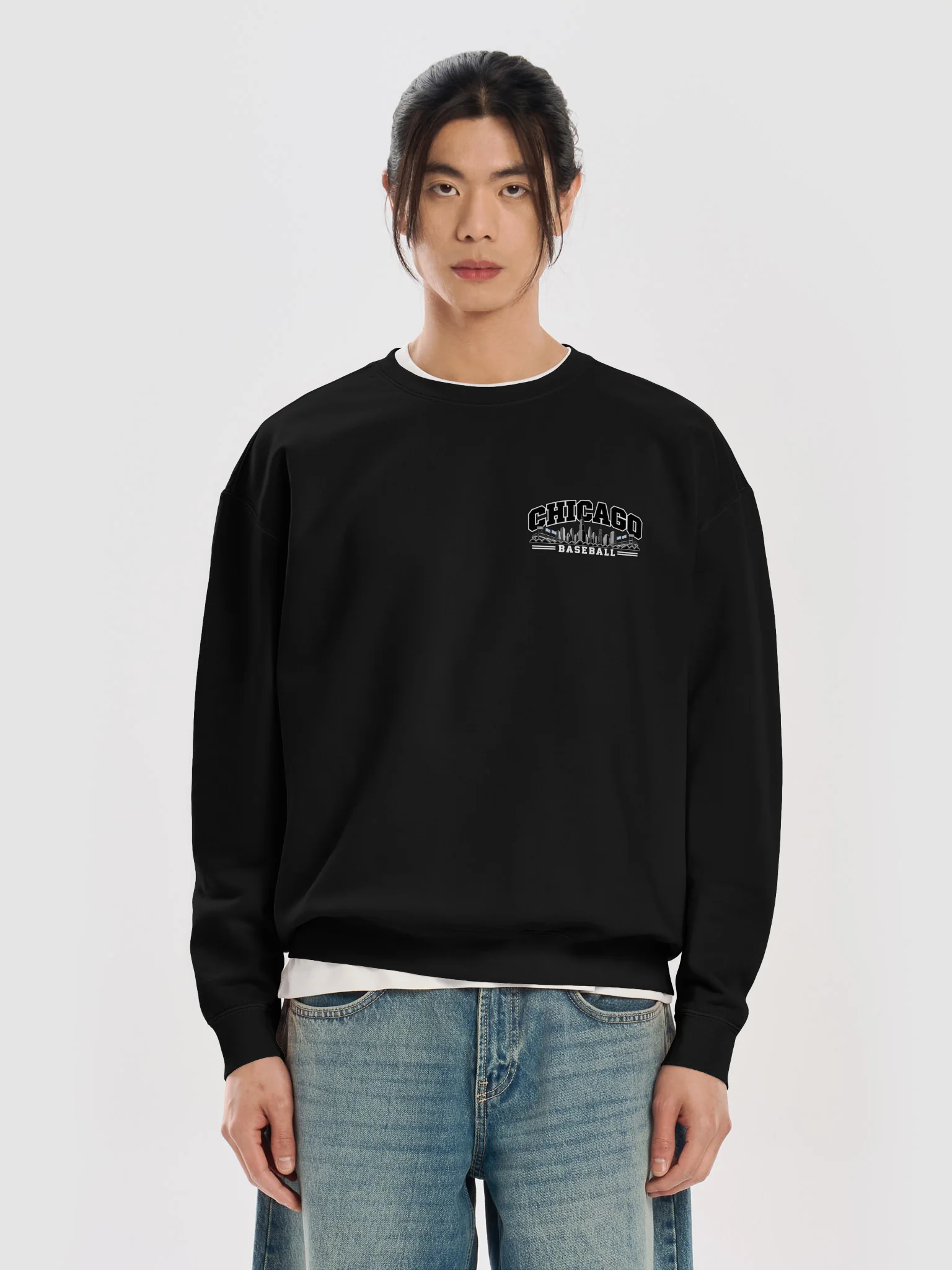 Chicago Southside Baseball 2026 Animated Player Back Print Crewneck product image (5)