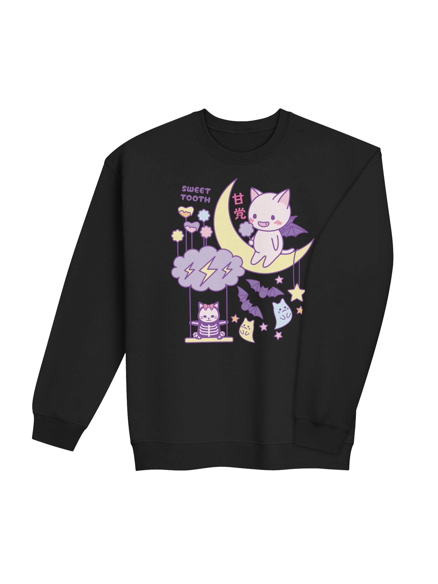 Kawaii Bat Cat - Unisex Adult Sweatshirt product image (3)