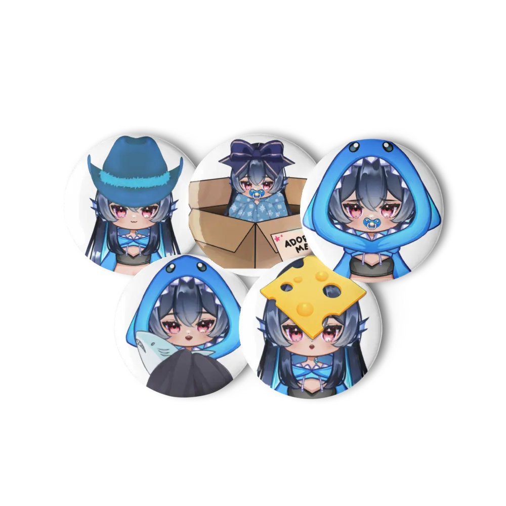 Chibi Button Pin Set (5) product image (11)
