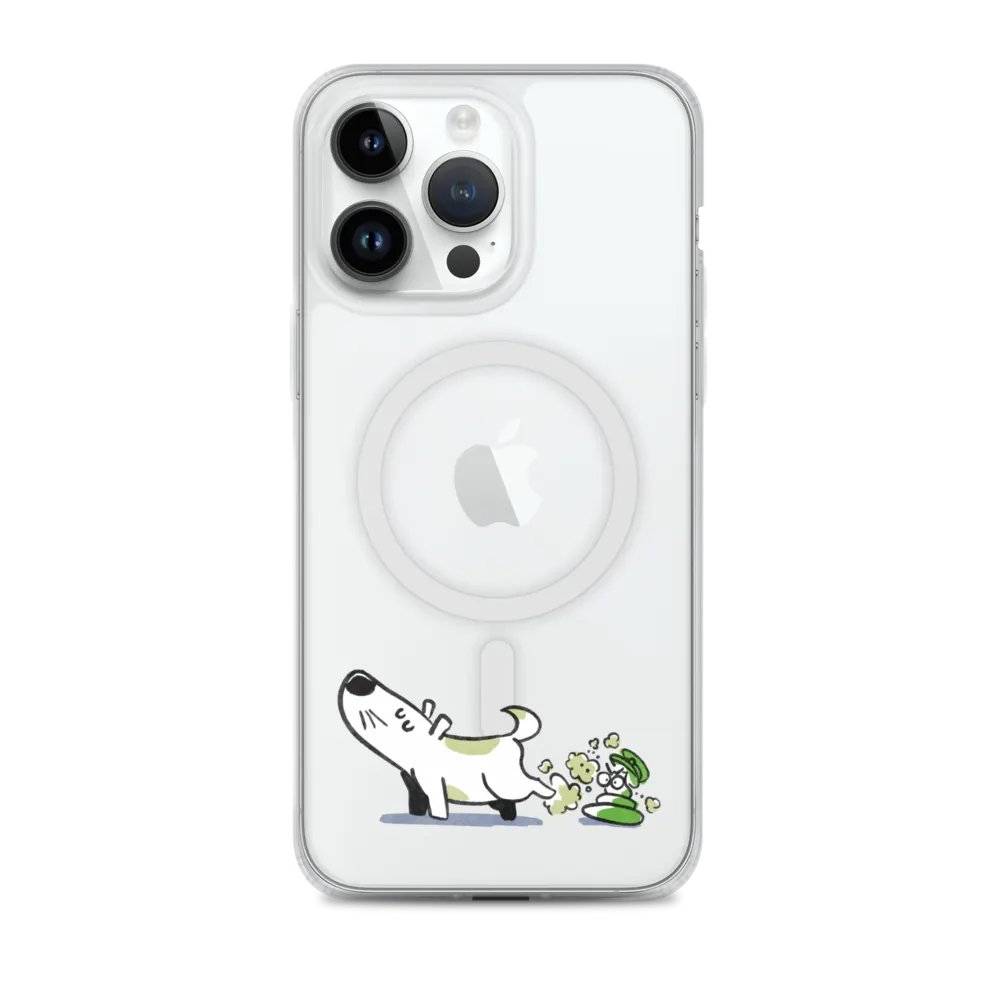 Just a Pup Poop | MagSafe® Clear Case for iPhone® product image (1)