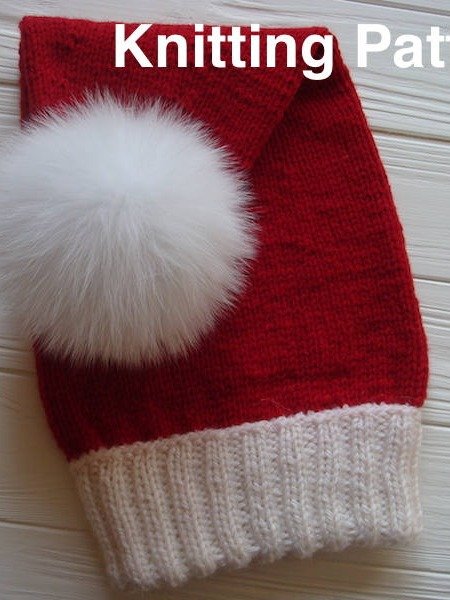 Classic Santa Hat Knitting Pattern product image (2)