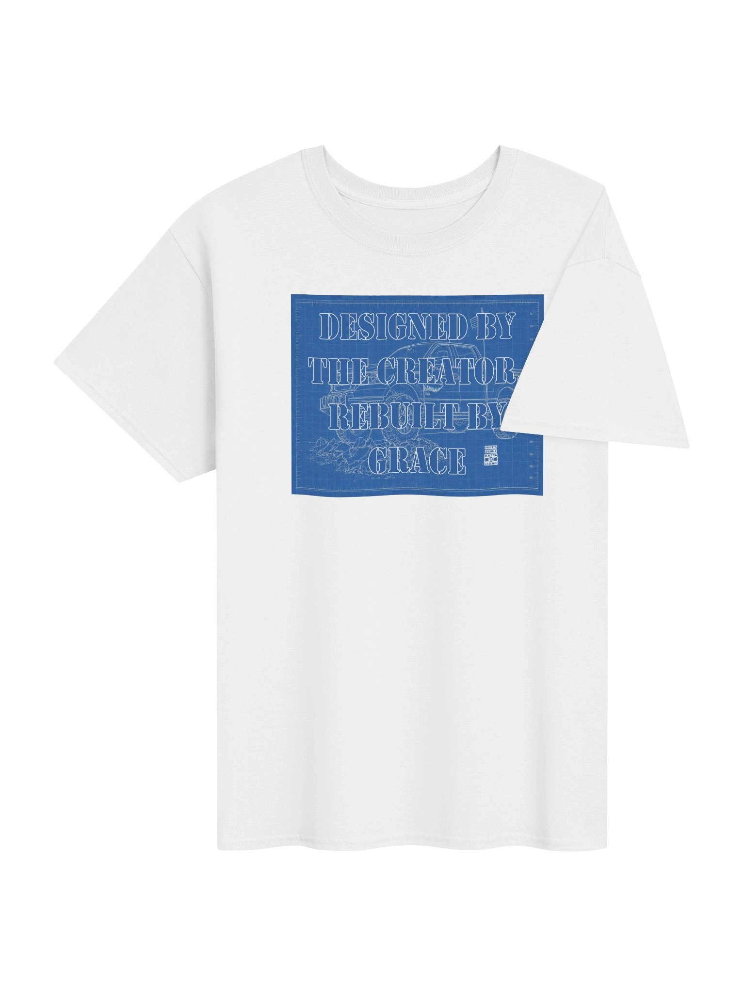 Rebuilt by Grace Blueprint Tee product image (4)