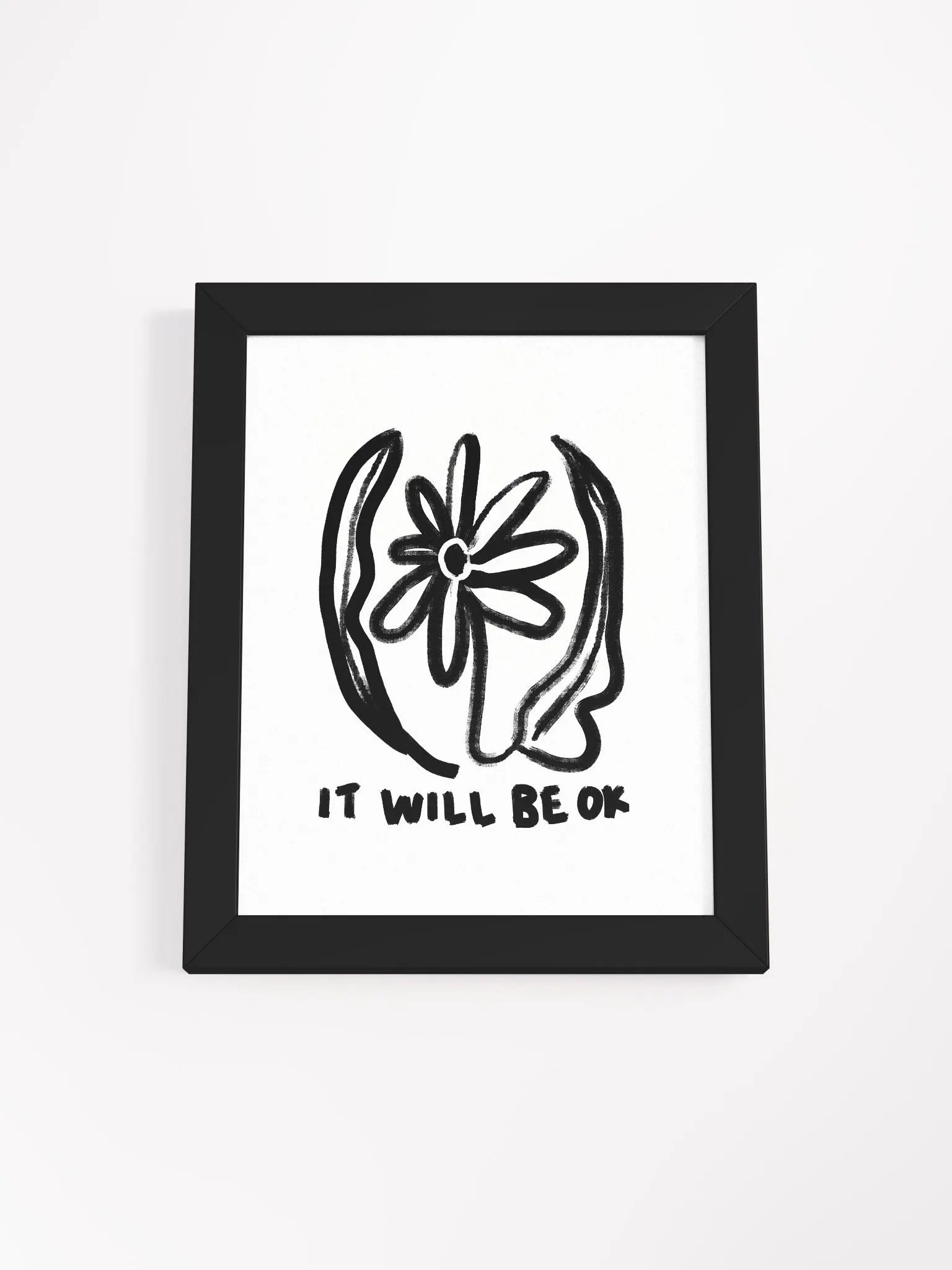Be OK Framed Art Print product image (1)