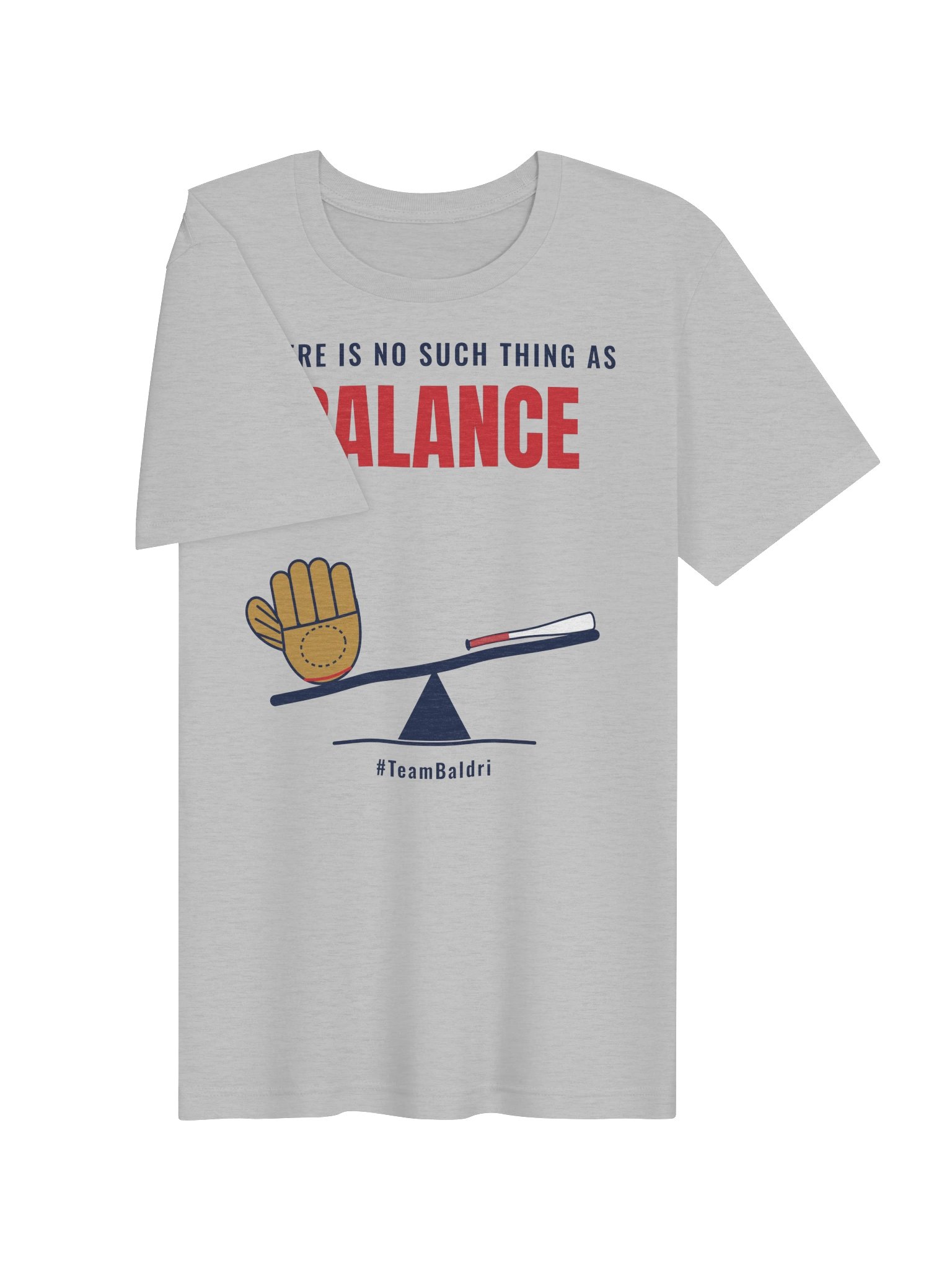 No Such Thing As Balance Tee - White/Cream/Gray product image (7)